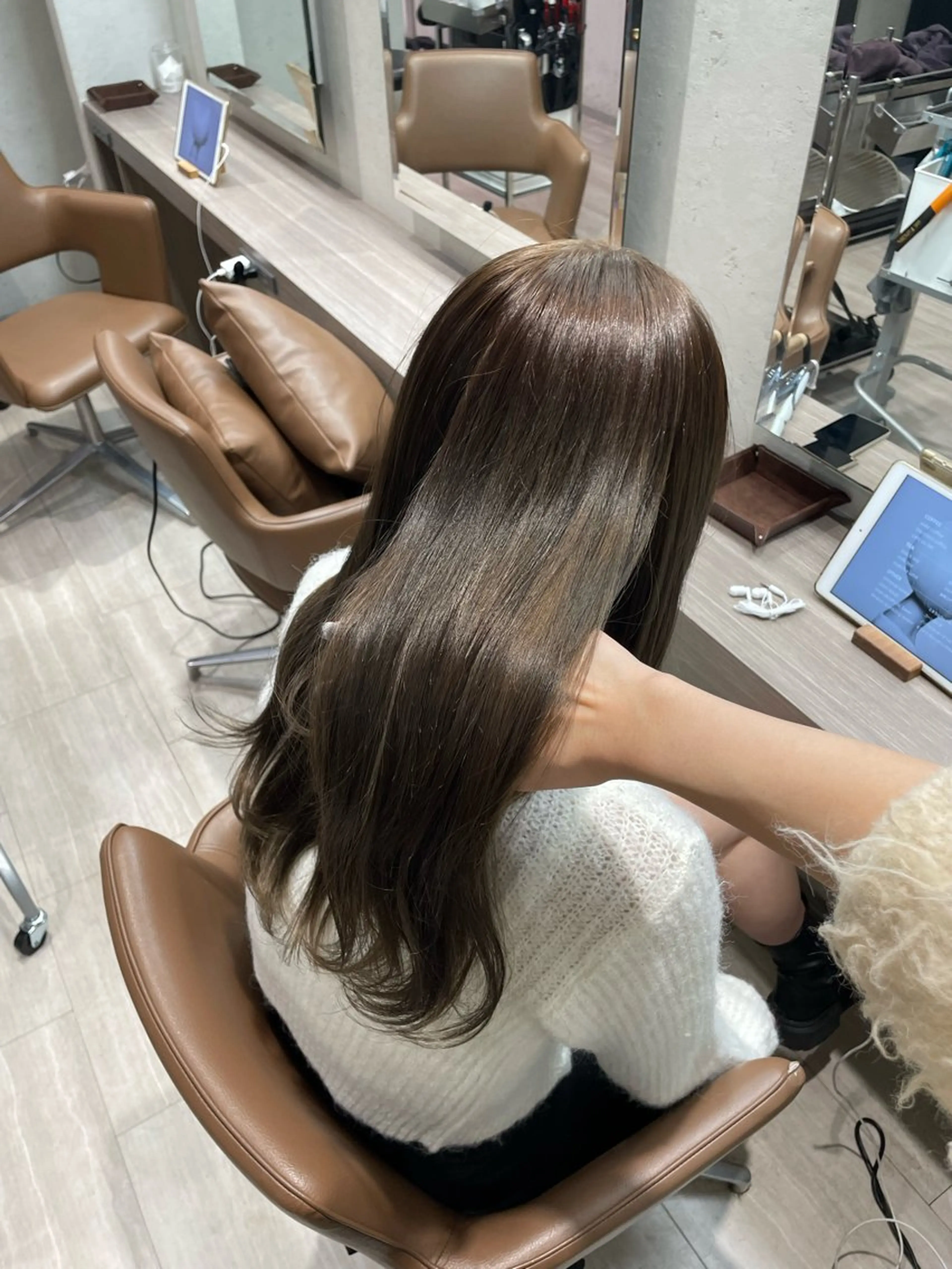 ロング ハイライトデザイン 特化/表参道/みづきのヘアスタイル