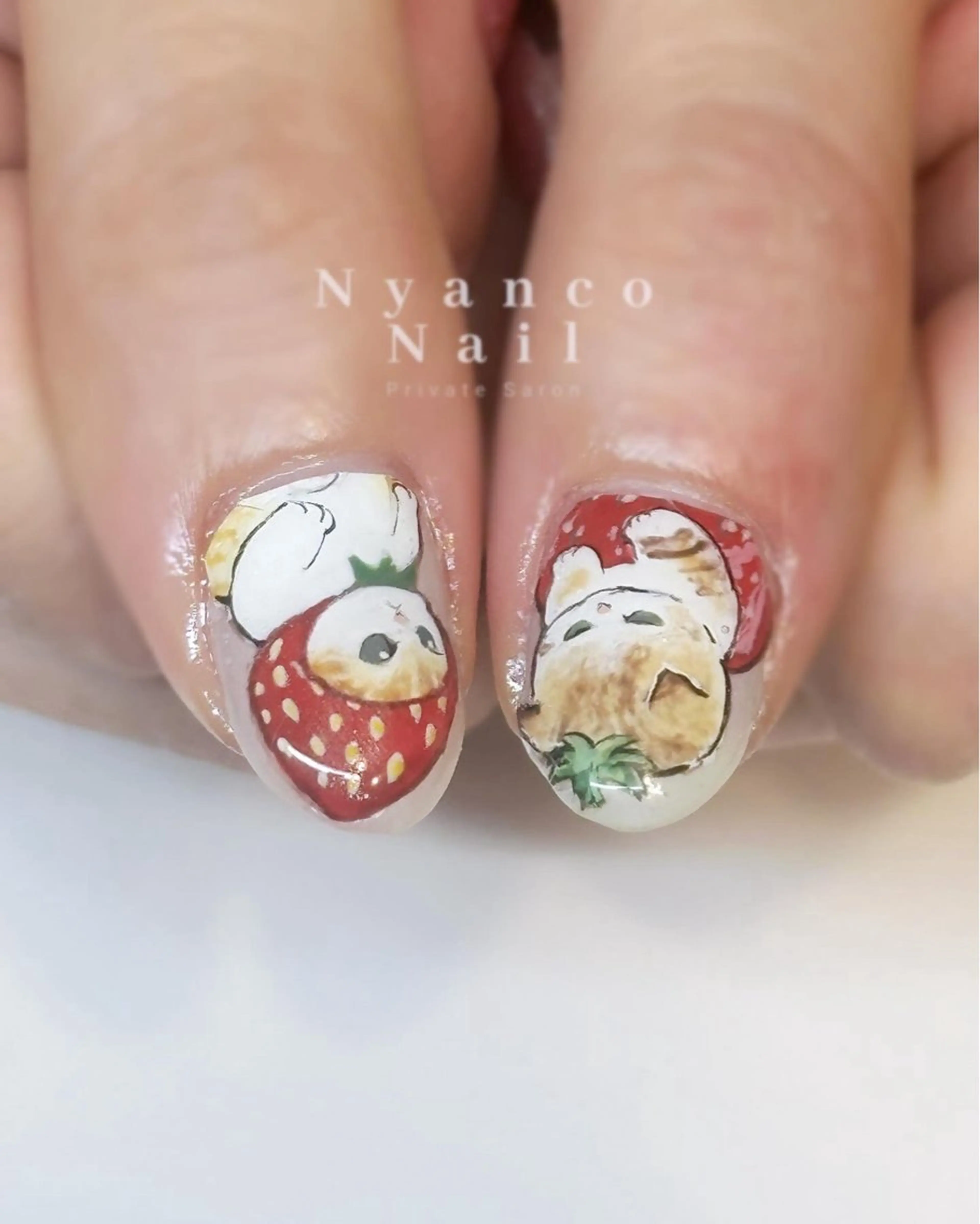 ネイル アートネイル ジェルネイル ガーリー 春ネイル Nyanco Nailのネイルデザイン