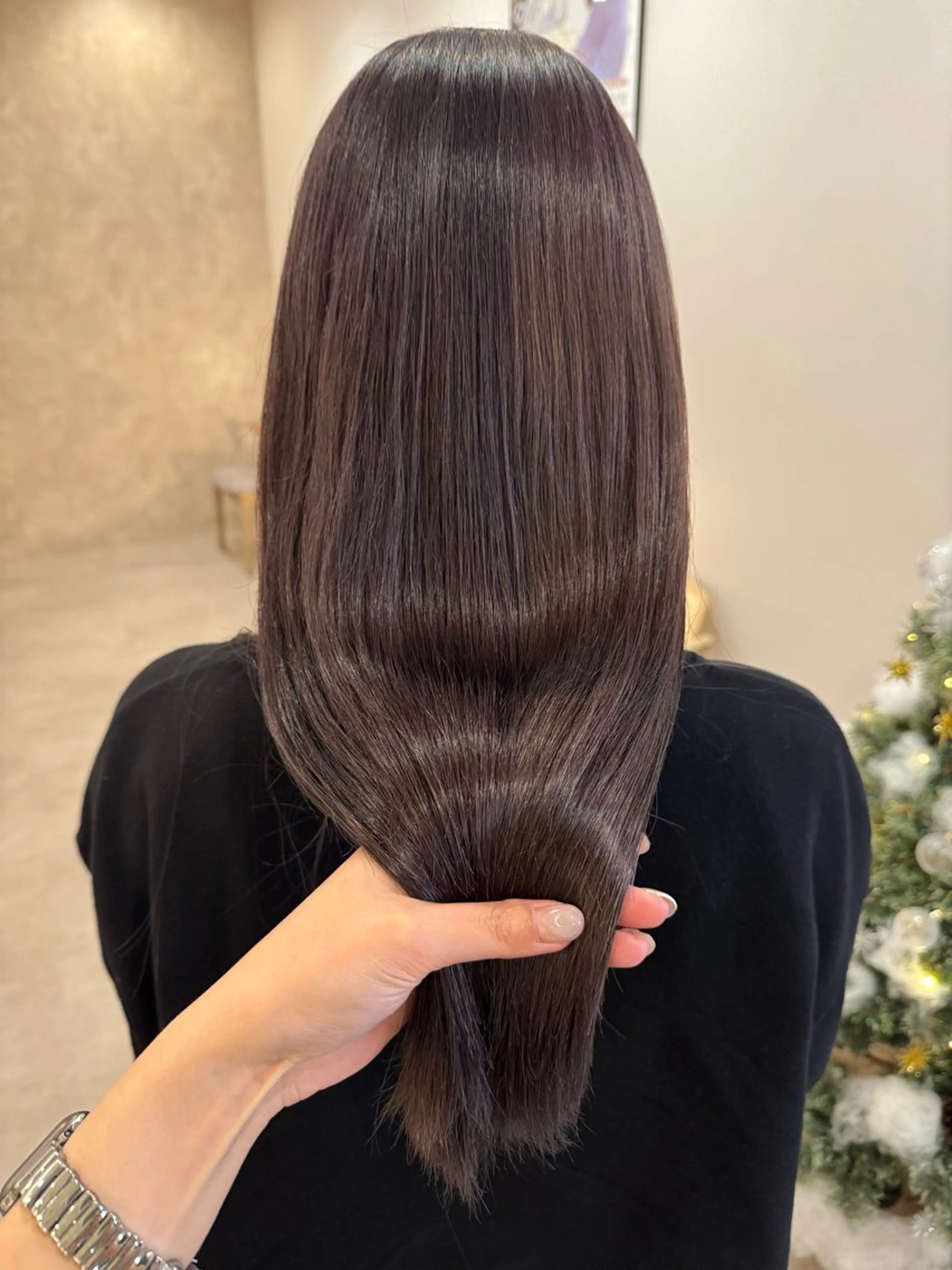 ロング カット ヘアカラー トリートメント ともか/美髪透明感 カラー/顔周りカットのヘアスタイル