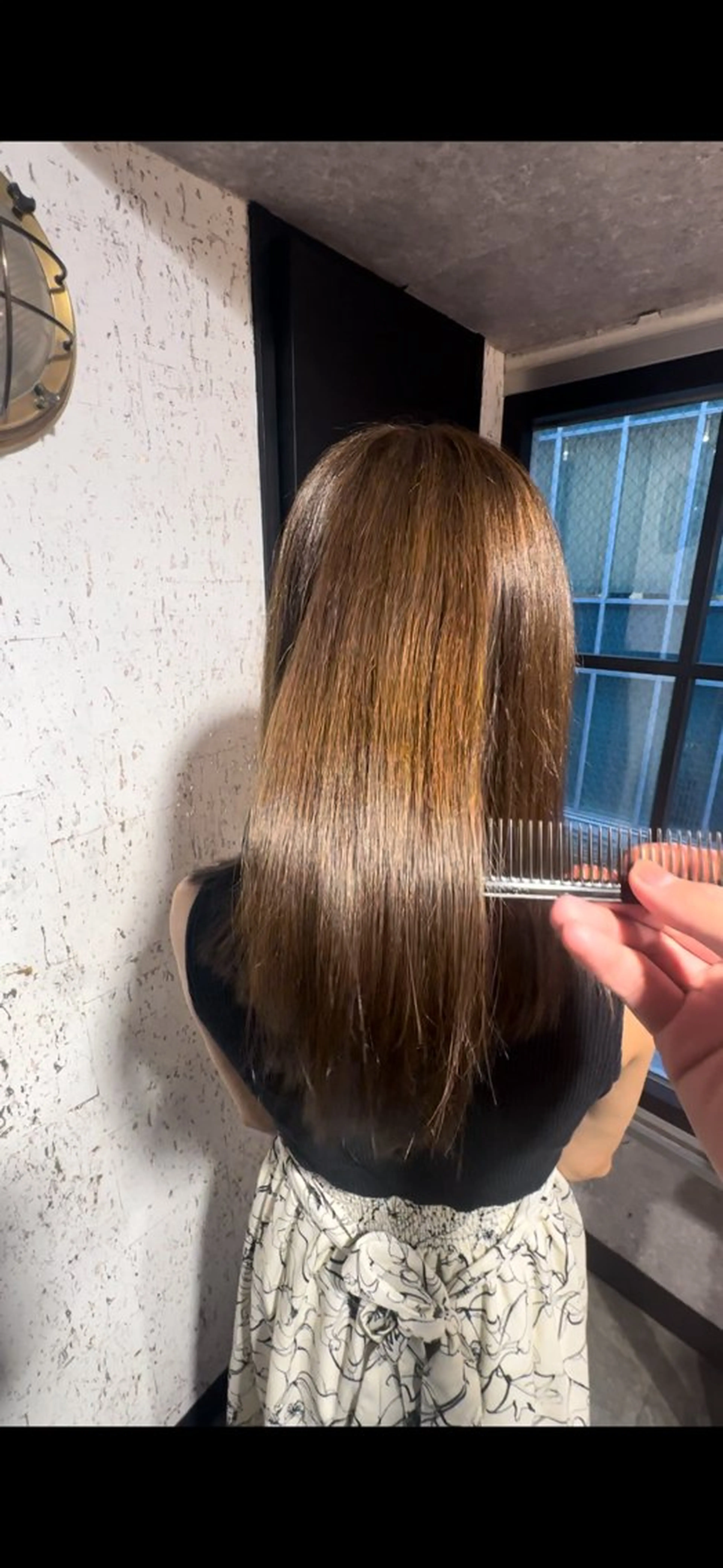 セミロング カラー パーマ 縮毛矯正 カット ヘアカラー 縮毛矯正 トリートメント Lond rouge所属・💚銀座/ミディアム /美髪矯正/芦川💚のヘアスタイル