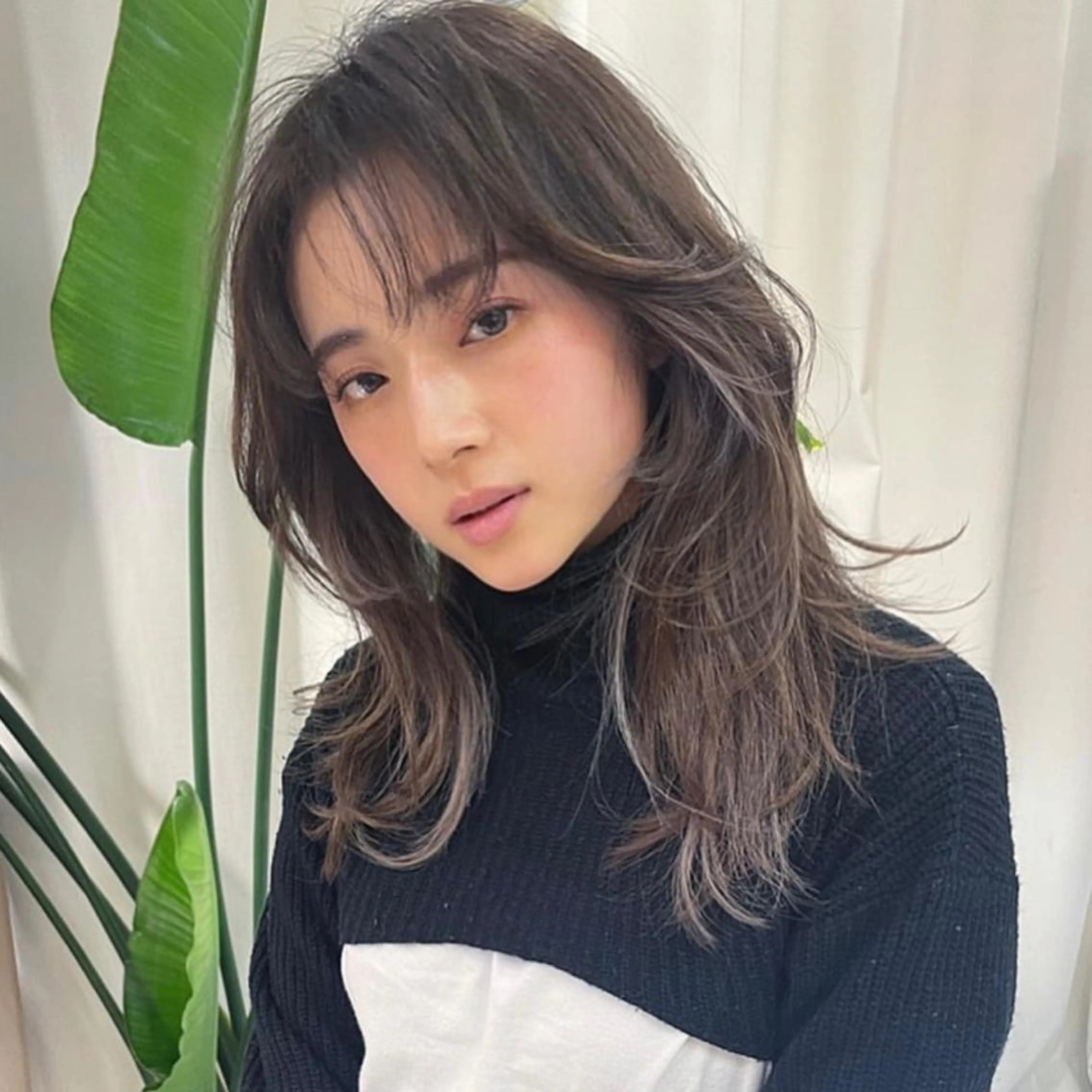 ミディアム 古沢 新のヘアスタイル