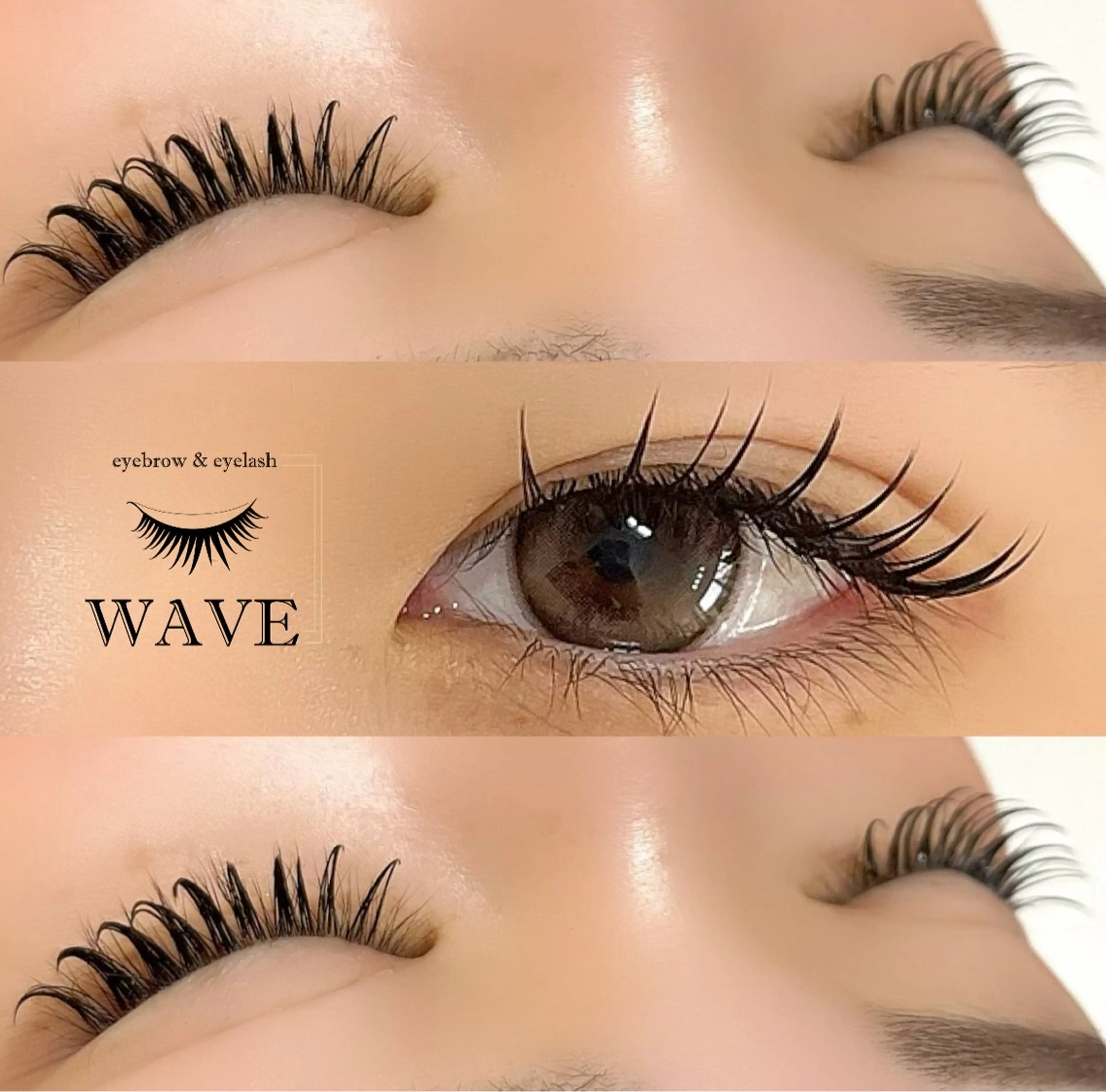 マツエク・マツパ 付け放題 束感まつ毛 キュート Dカール 韓国風マツエク マツエク eyebrow & eyelash WAVE所属・brow&lash WAVEのマツエク・マツパデザイン