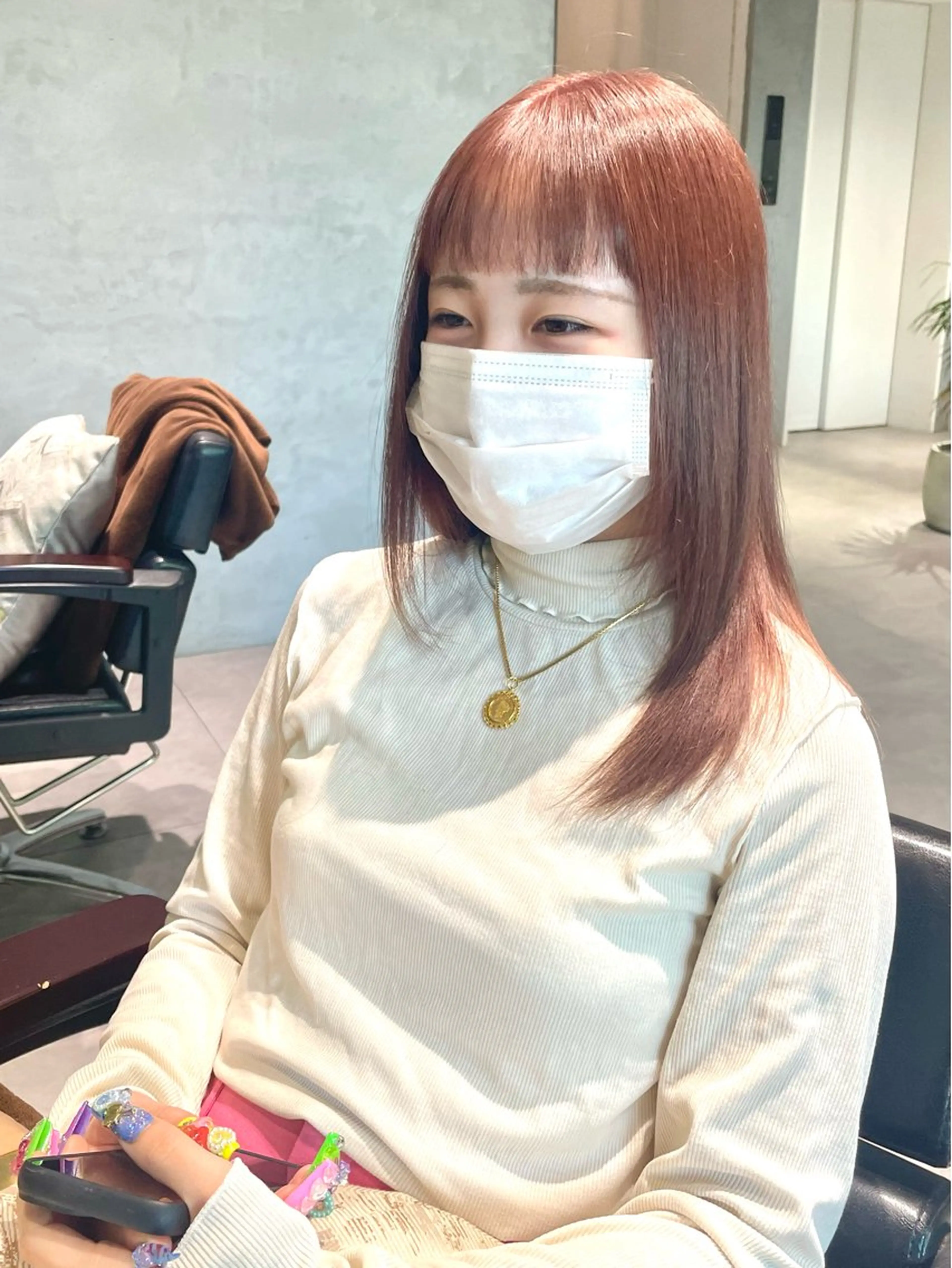 セミロング カラー CHERIM ❤️🔥新家光葉のヘアスタイル