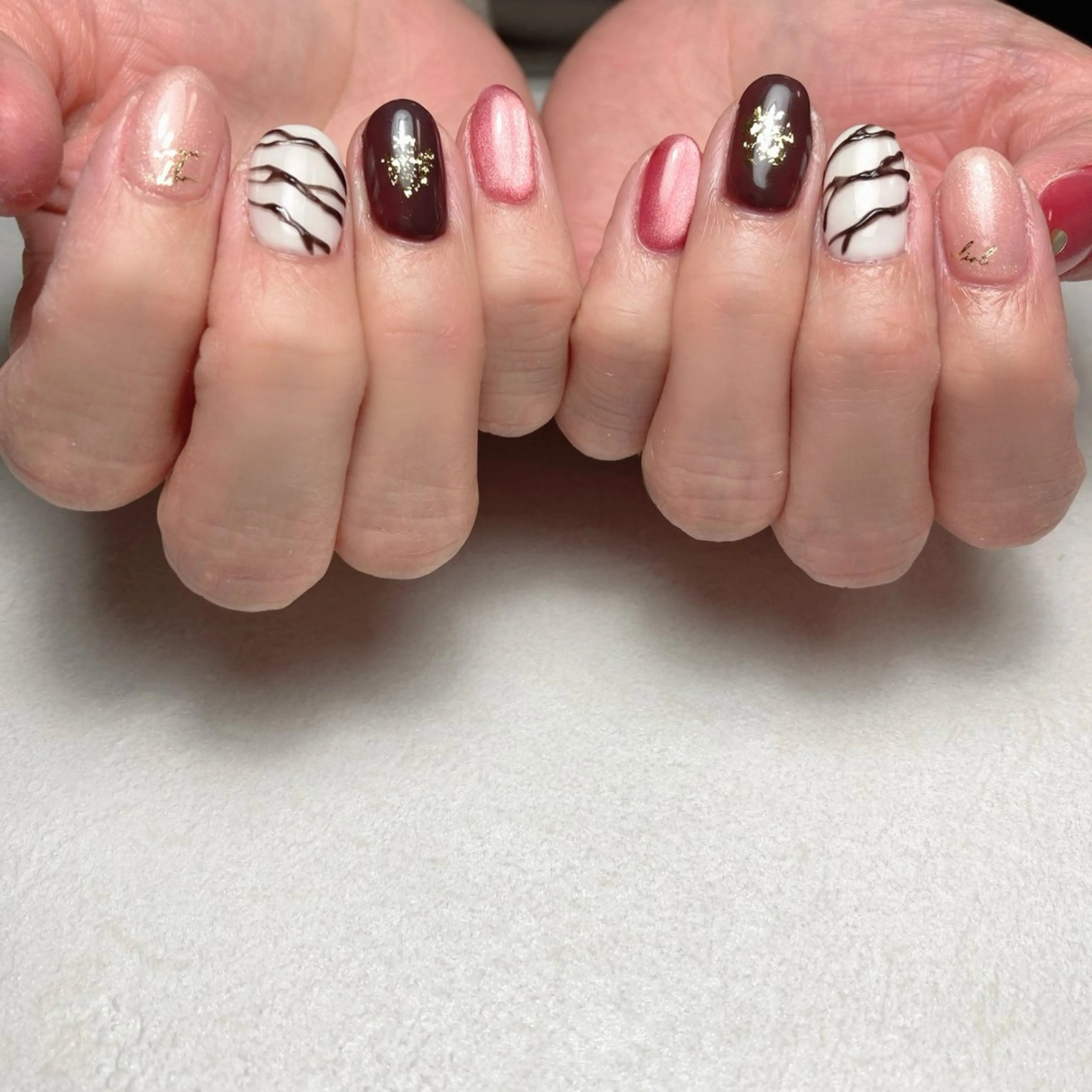 ネイル バレンタイン amu所属・かおる KAORUのネイルデザイン