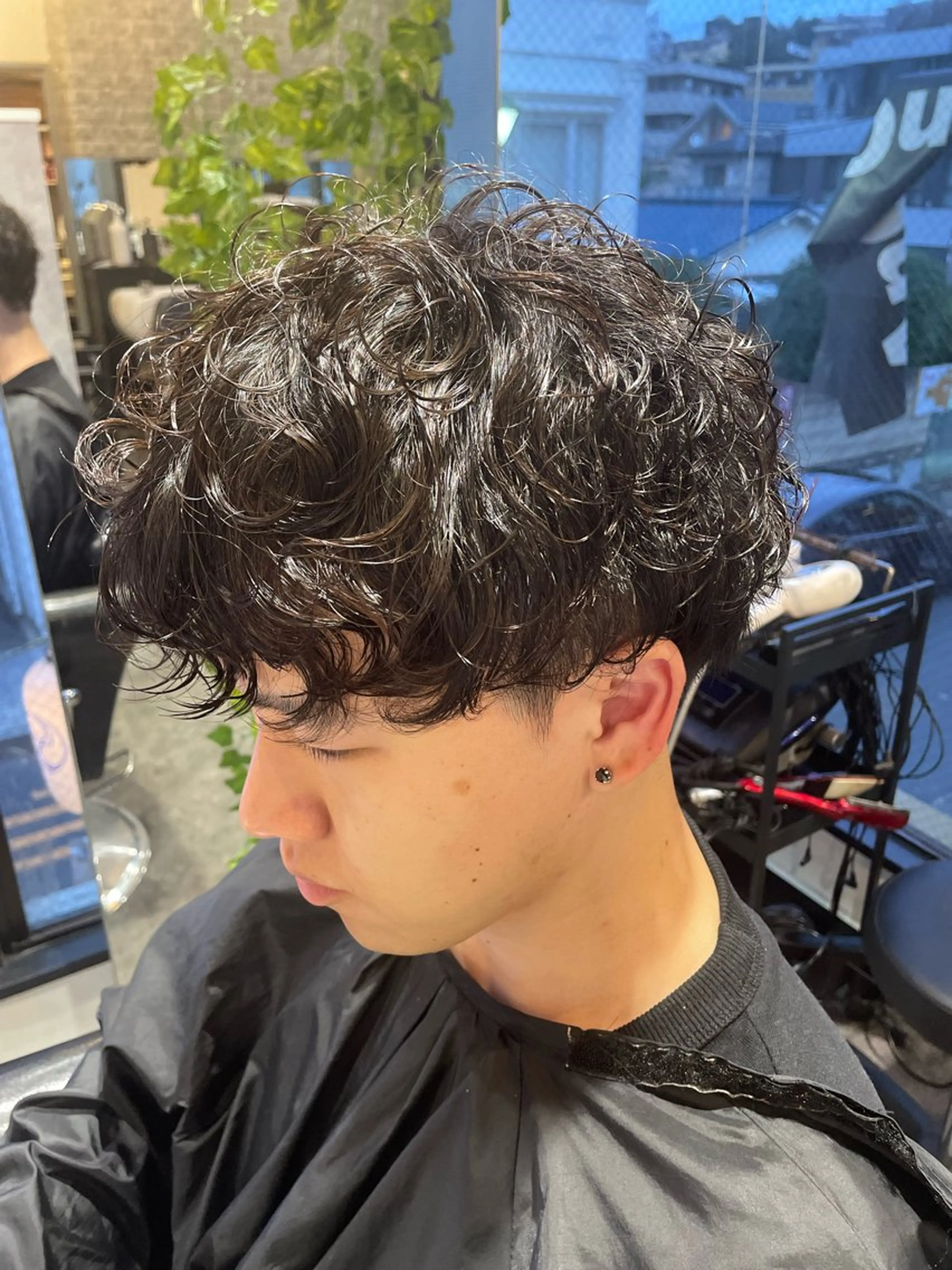 パーマ メンズ メンズヘア&眉毛整形 タナカフジのヘアスタイル