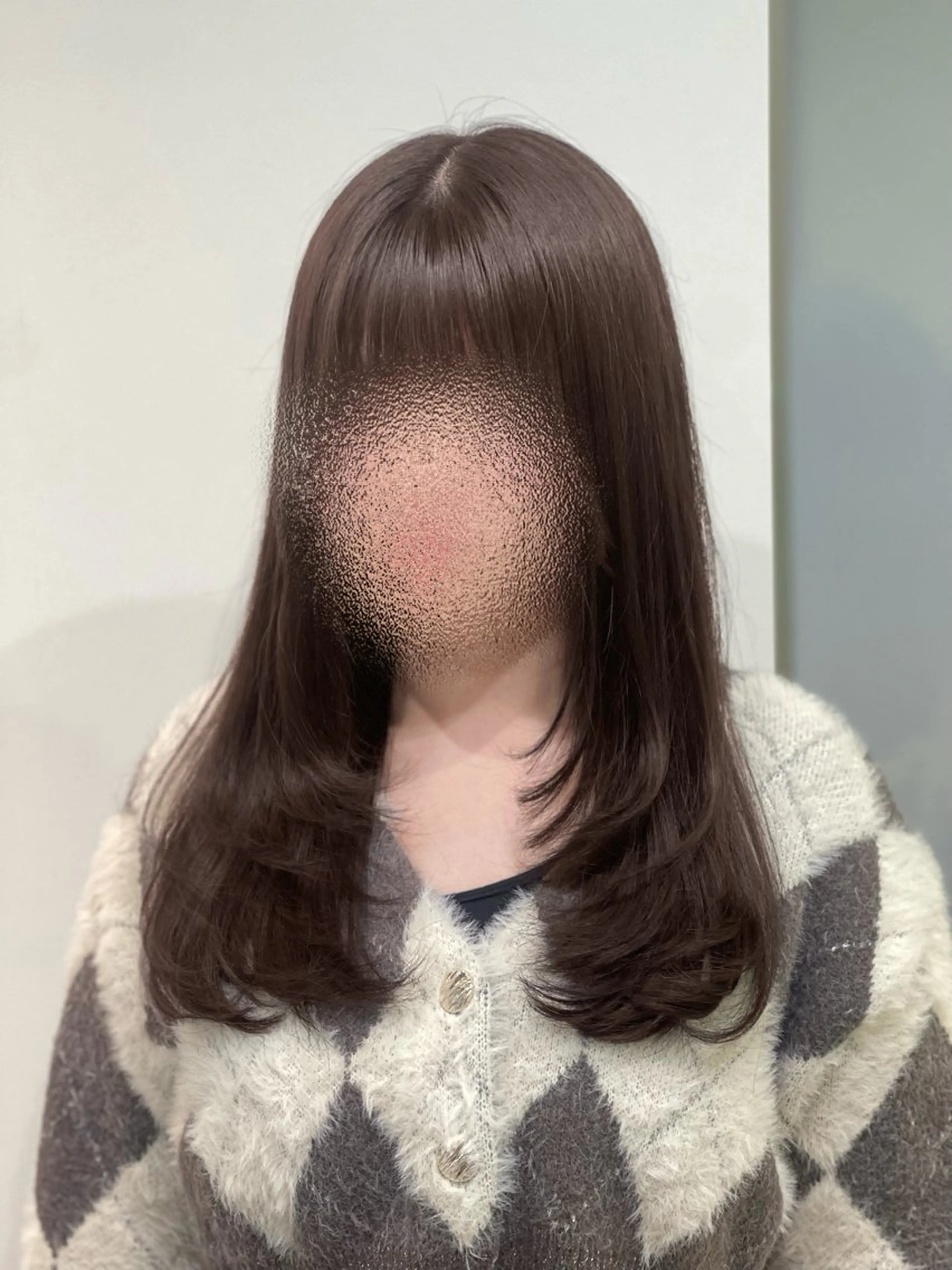 セミロング カット ヘアカラー トリートメント mana/髪質改善/ ヘアセット/パーマのヘアスタイル