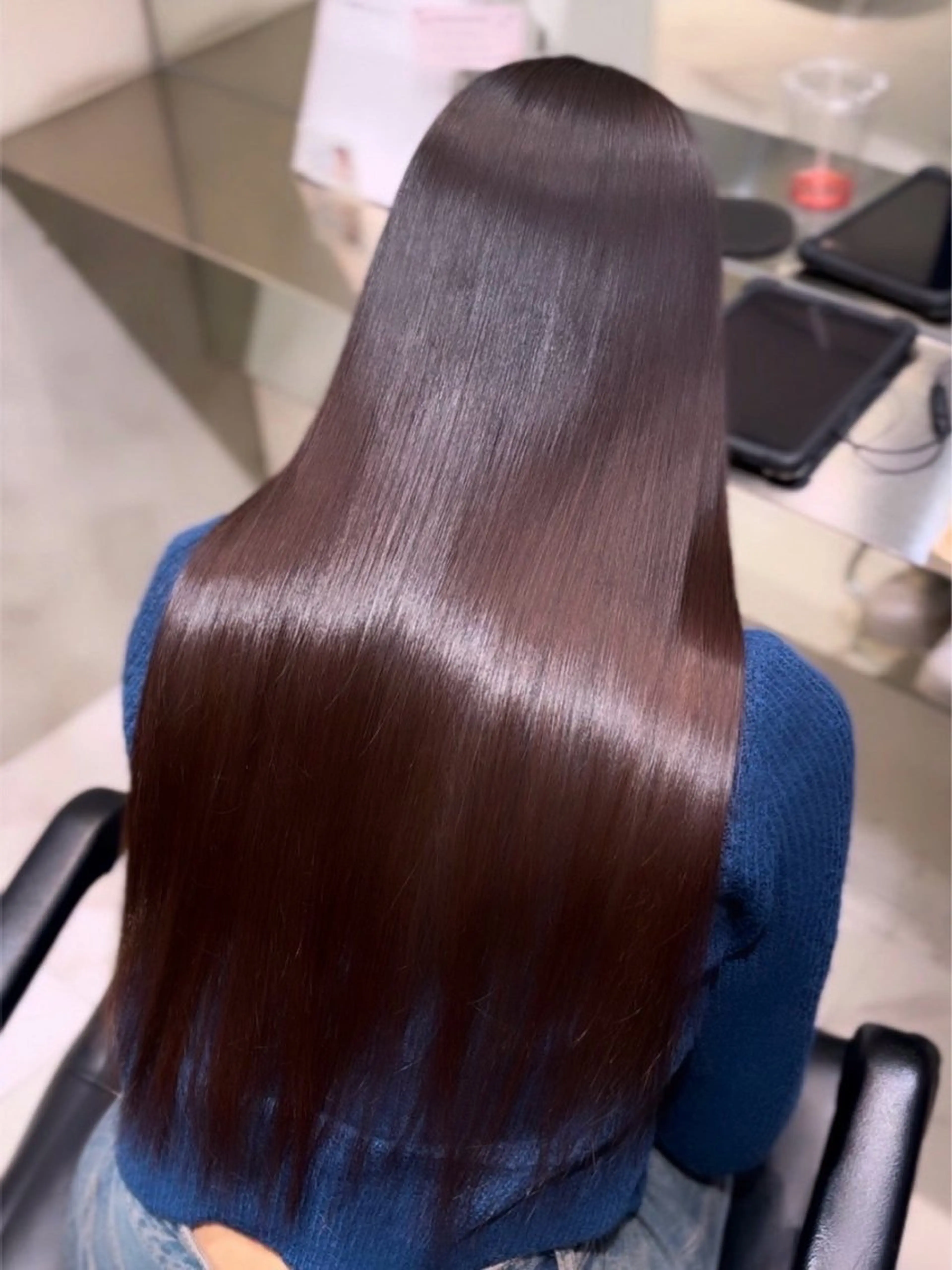 ロング 縮毛矯正 トリートメント ゆあ♡ 髪質改善×美髪矯正のヘアスタイル