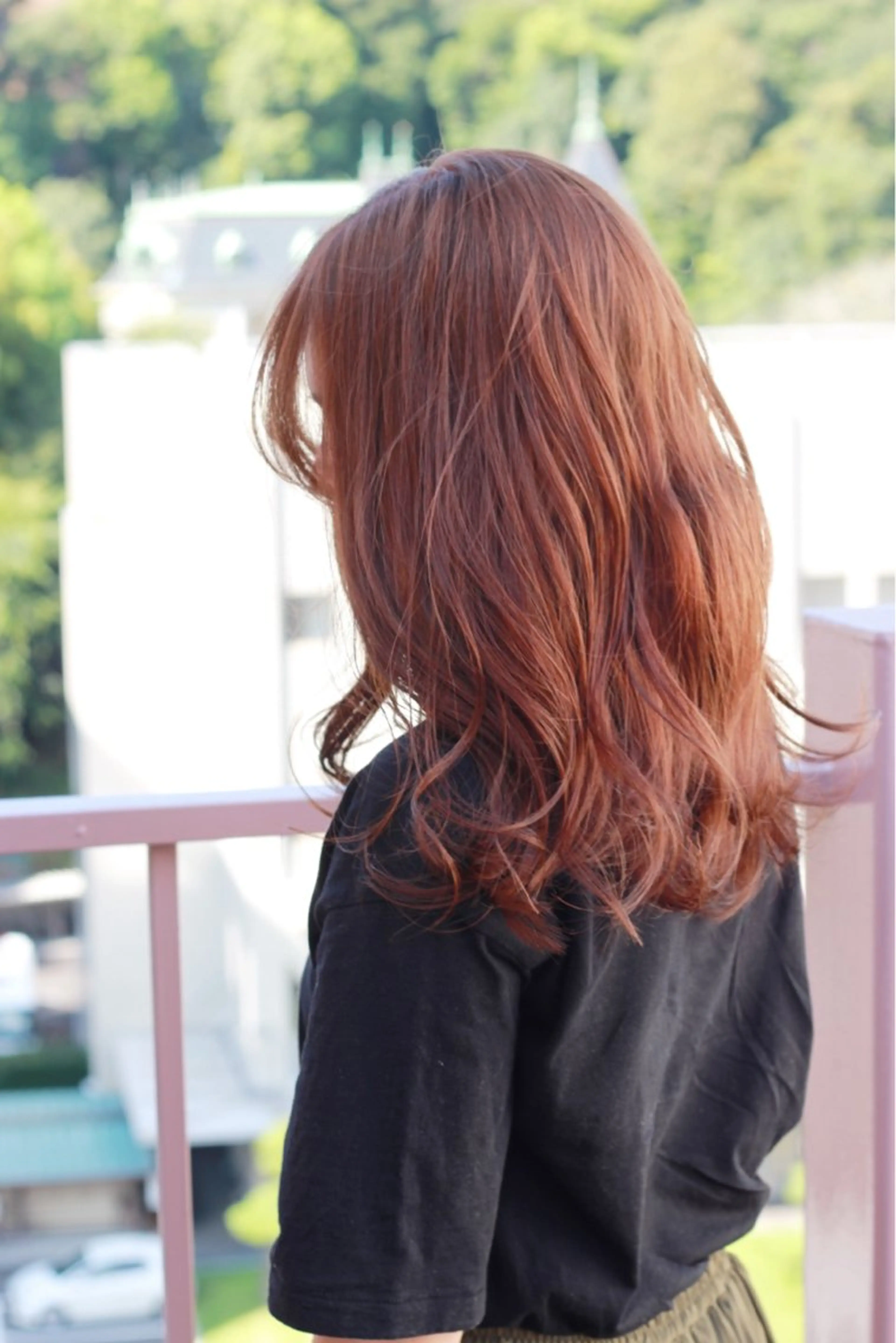 セミロング カラー ベージュカラー オレンジ オレンジベージュ カット ヘアカラー Viage （ビアージュ）のヘアスタイル