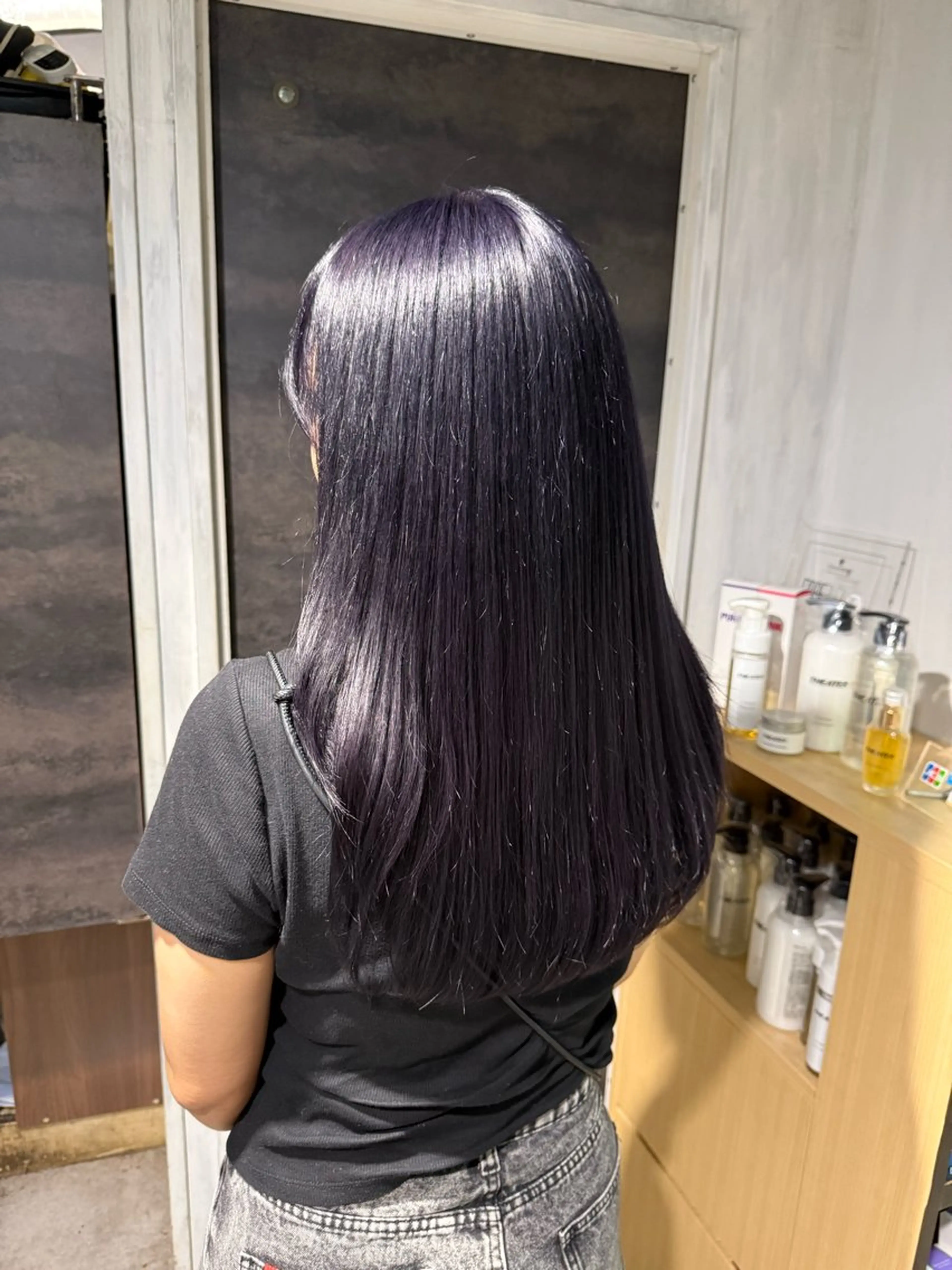 ロング カラー ヘアカラー トリートメント NANAMI🩵 大人可愛い韓国ヘアのヘアスタイル