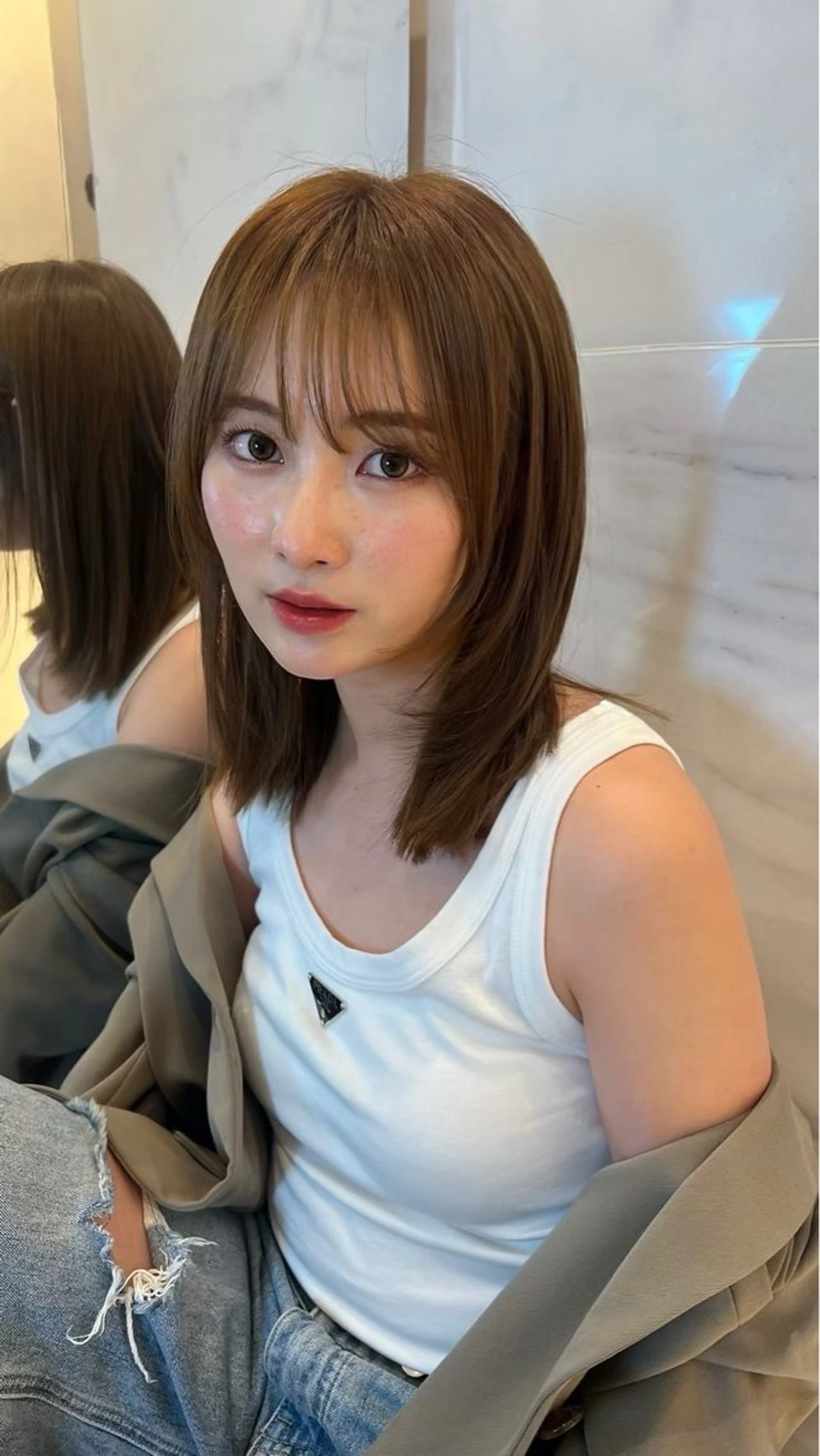 【🧚🏻‍♀️モデル募集中🩵】🫧透明感カラー＋カット＋質感Tr🫧の写真