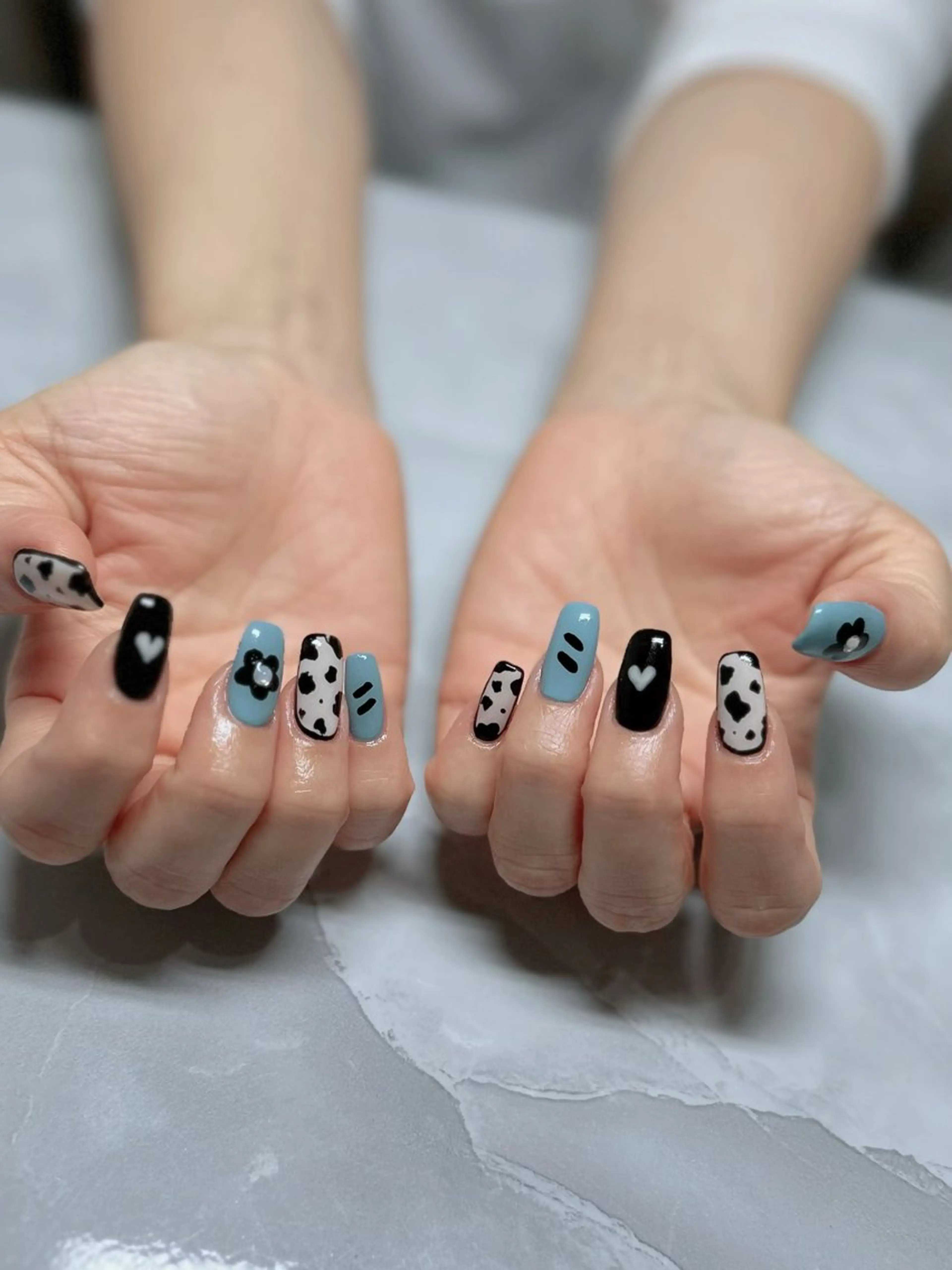 ネイル アートネイル 持ち込み スカルプネイル nyasu nailのネイルデザイン