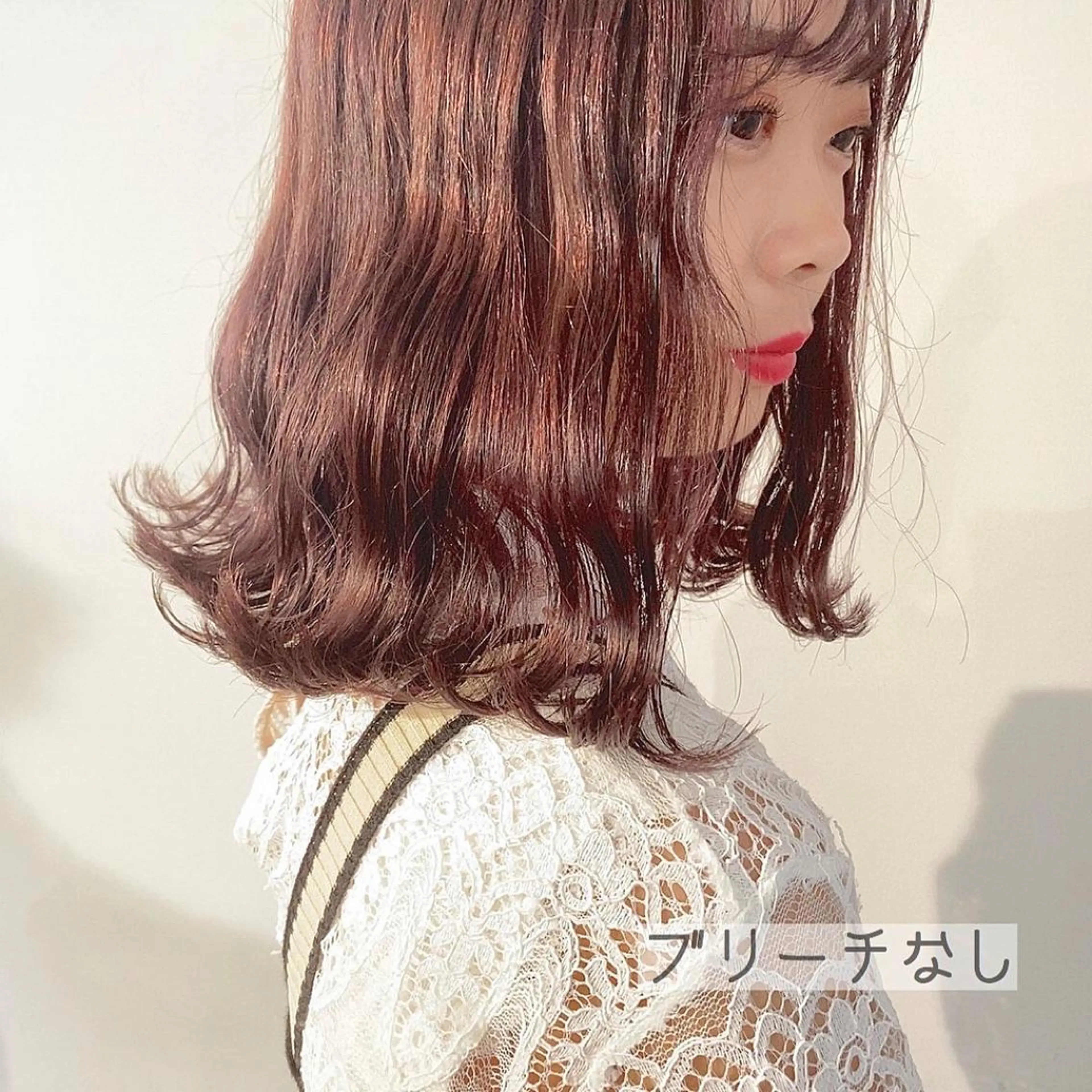 ミディアム カラー パーマ ヘアアレンジ ブリーチ ブリーチなしカラー ピンクカラー ヘアカラー マンツーマン施術🦋 ayajuのヘアスタイル