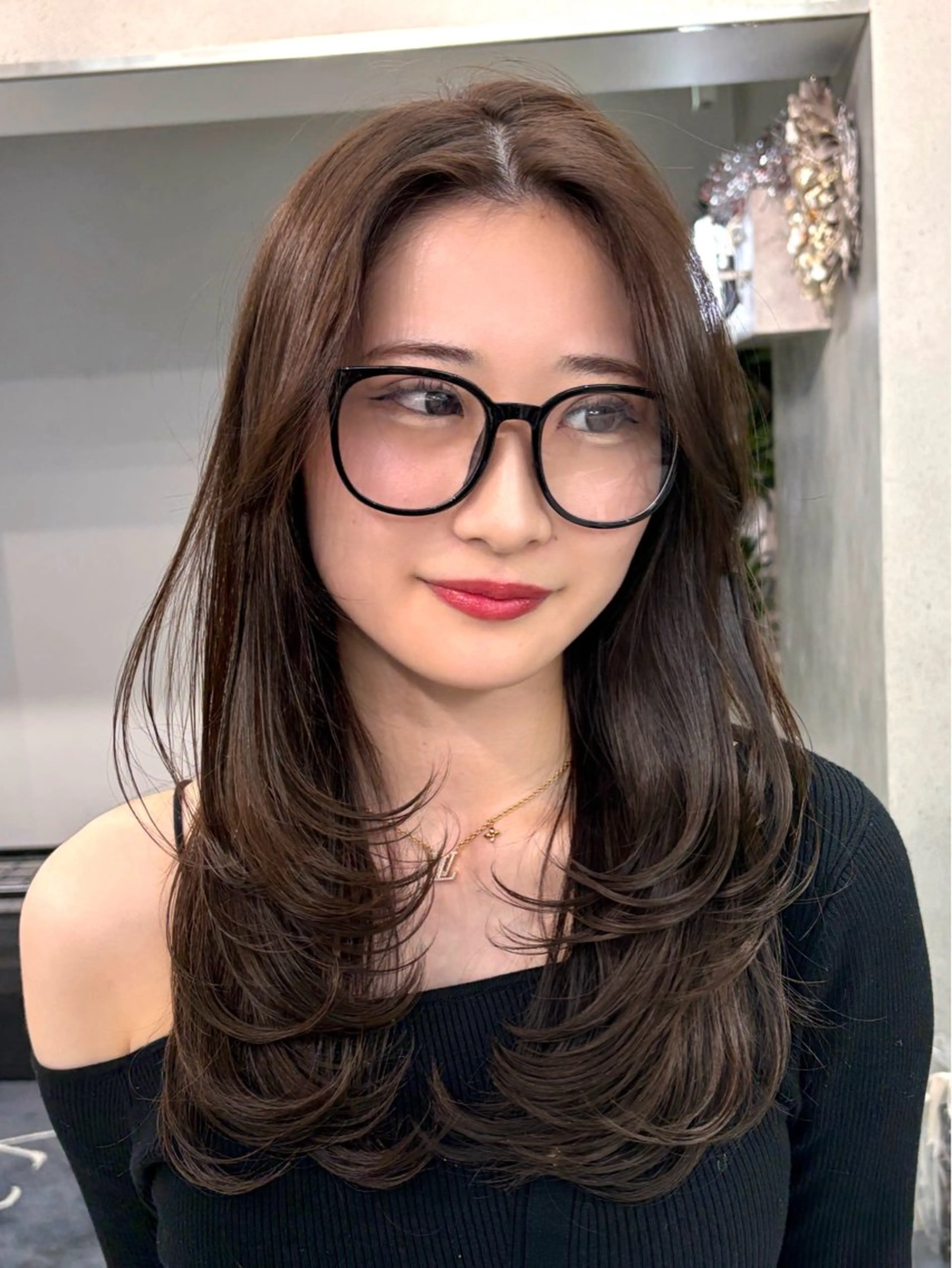 ロング レイヤー×ツヤカラー 渋谷/kougaのヘアスタイル