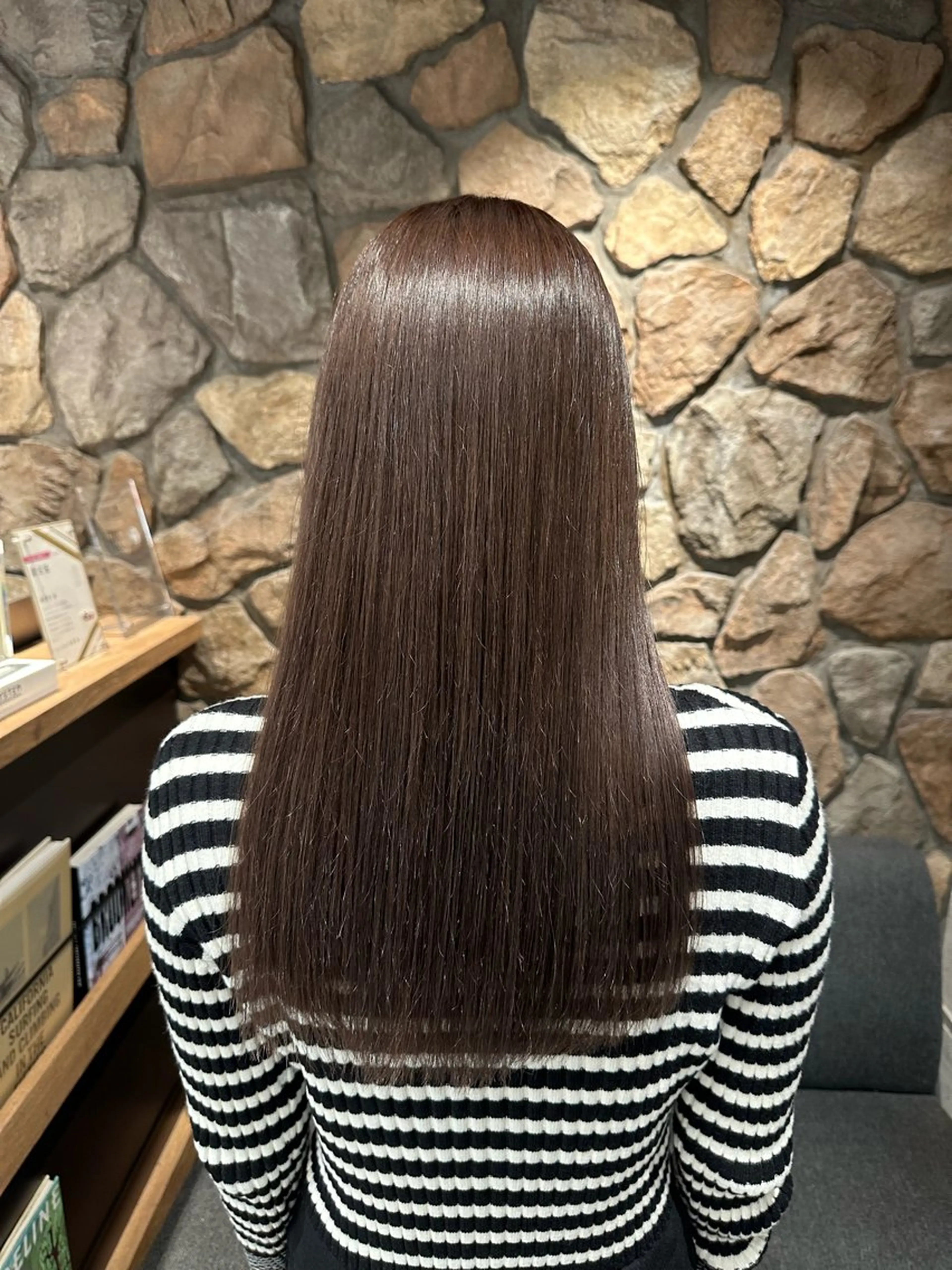 ロング カラー ヘアカラー トリートメント まろやかなベージュ 小池春樹のヘアスタイル