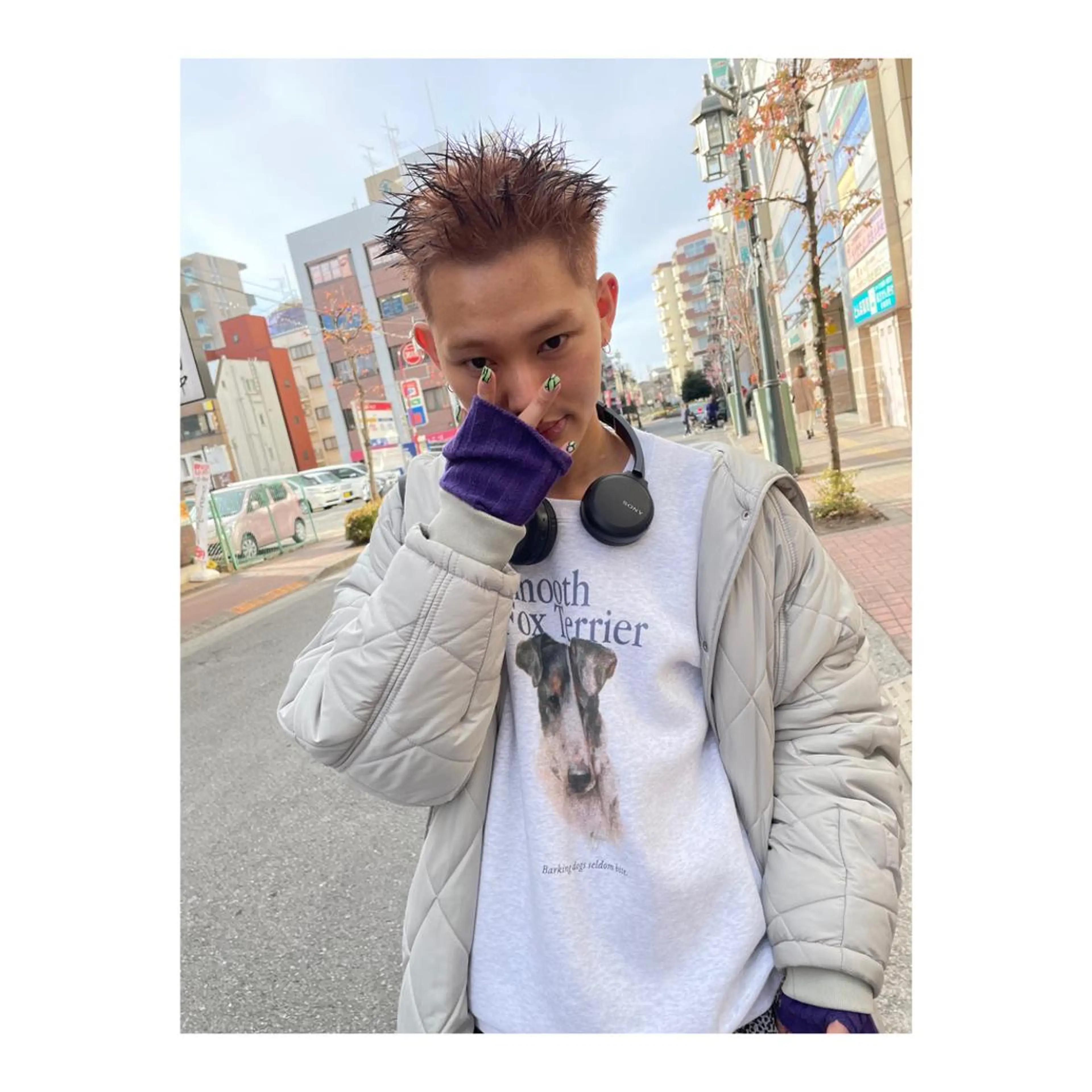 ショート カラー メンズ カット ヘアカラー ange☞ soutaのヘアスタイル
