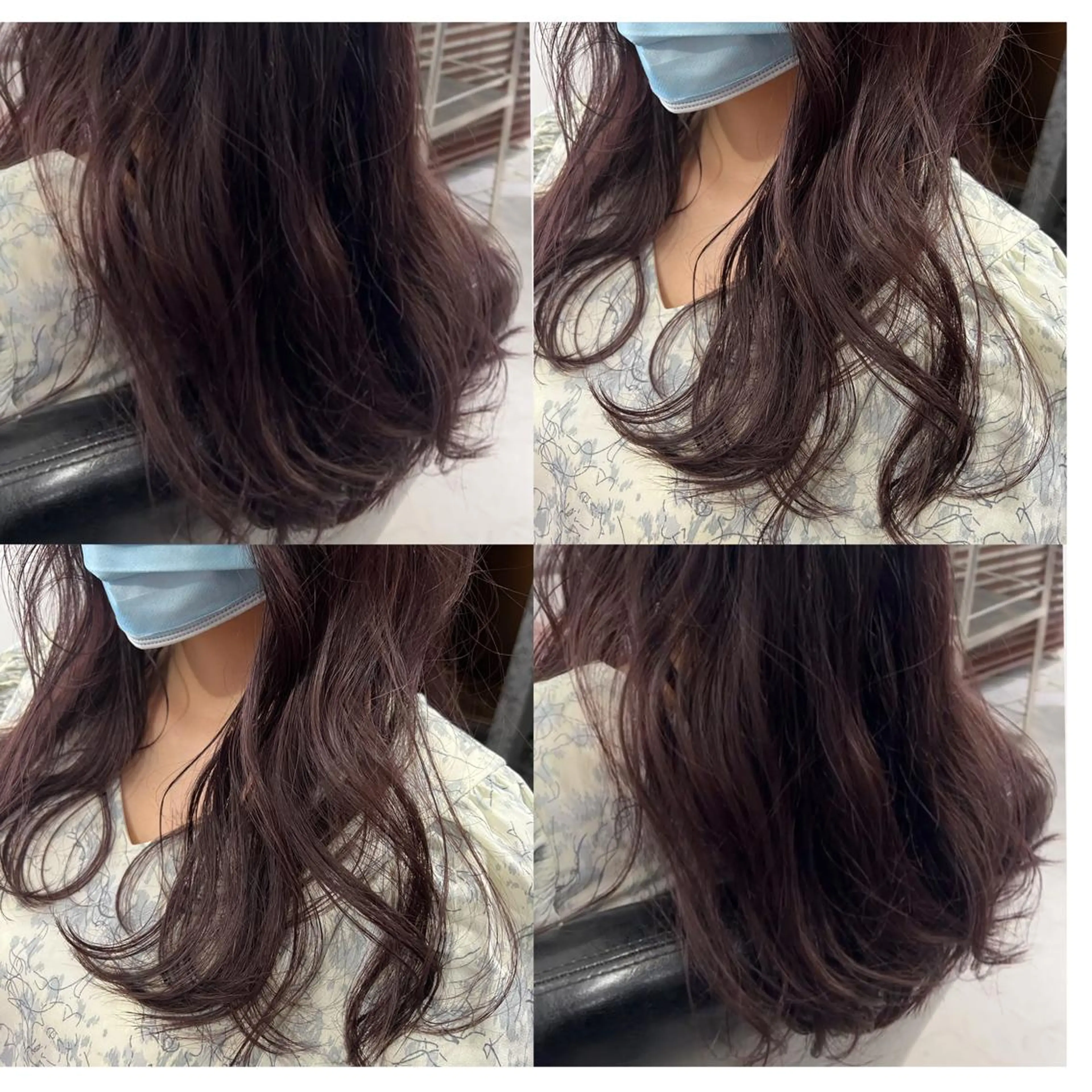 ロング カラー ヘアアレンジ レッドカラー 飛田 楓信のヘアスタイル