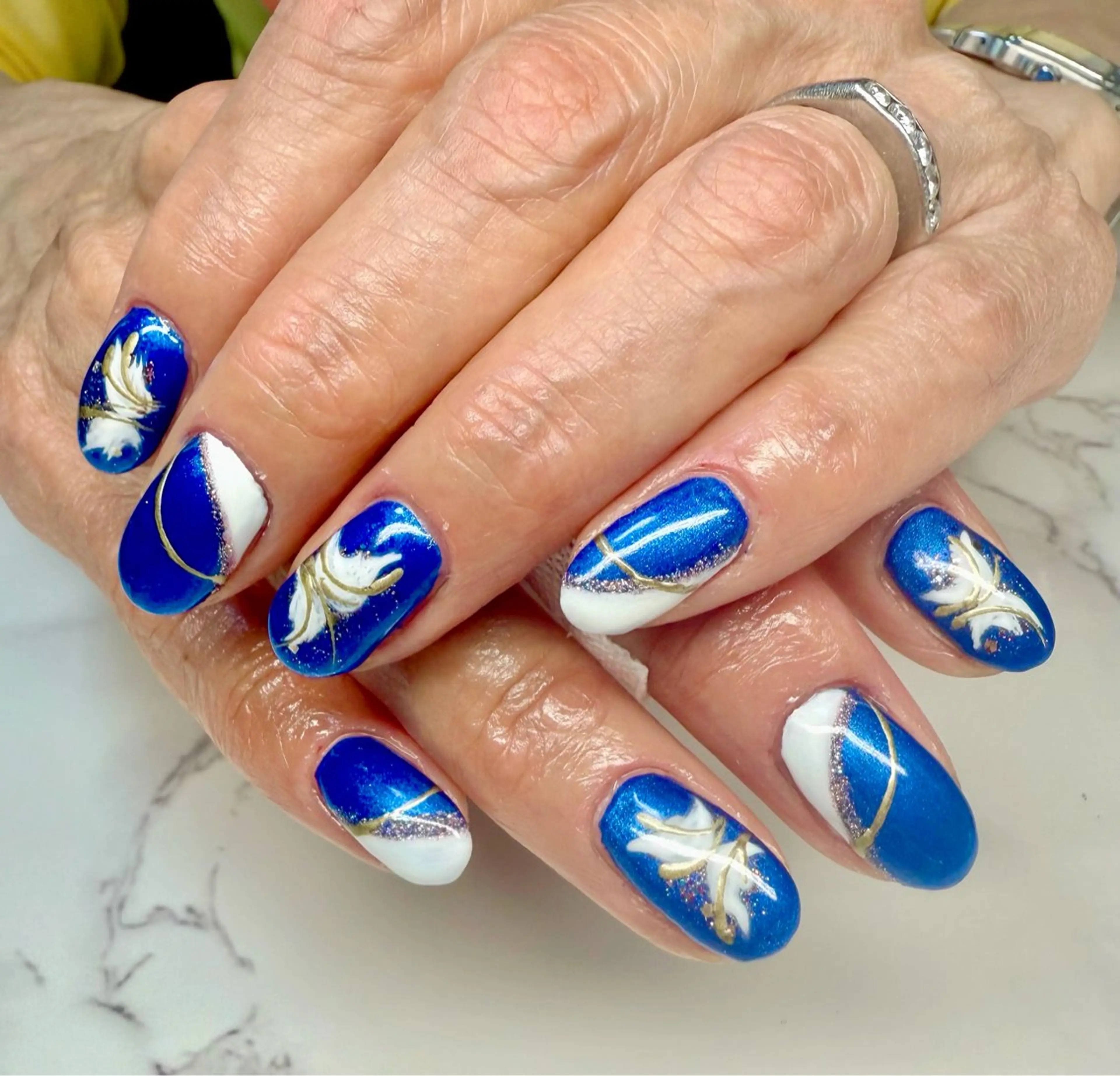 ネイル アートネイル チークネイル フレンチネイル 氷ネイル・うるうるネイル キラキラネイル M.N_ nailのネイルデザイン