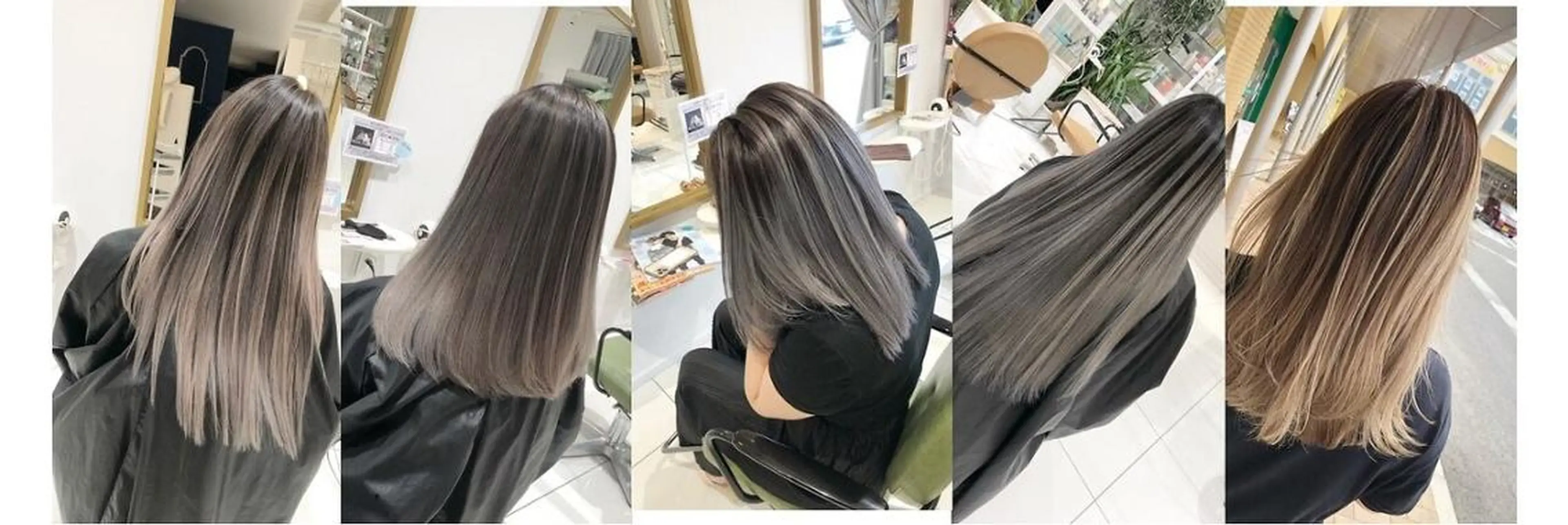 セミロング カラー ルクール柏崎店　山岸 亜依瑠のヘアスタイル