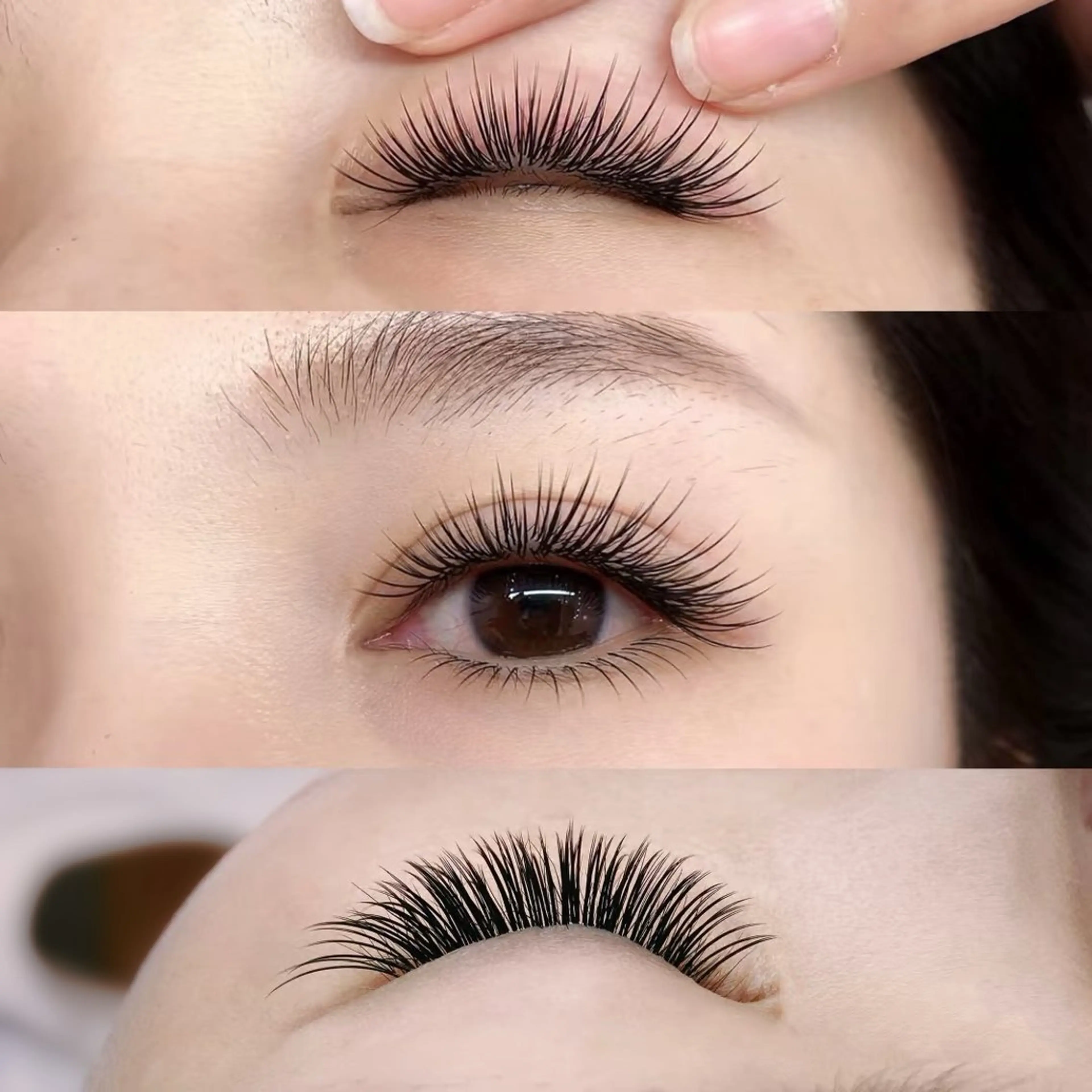 マツエク・マツパ バインドロック カラーマツエク フラットラッシュ ナチュラル パリジェンヌラッシュリフト YK• マツエクサロンのマツエク・マツパデザイン