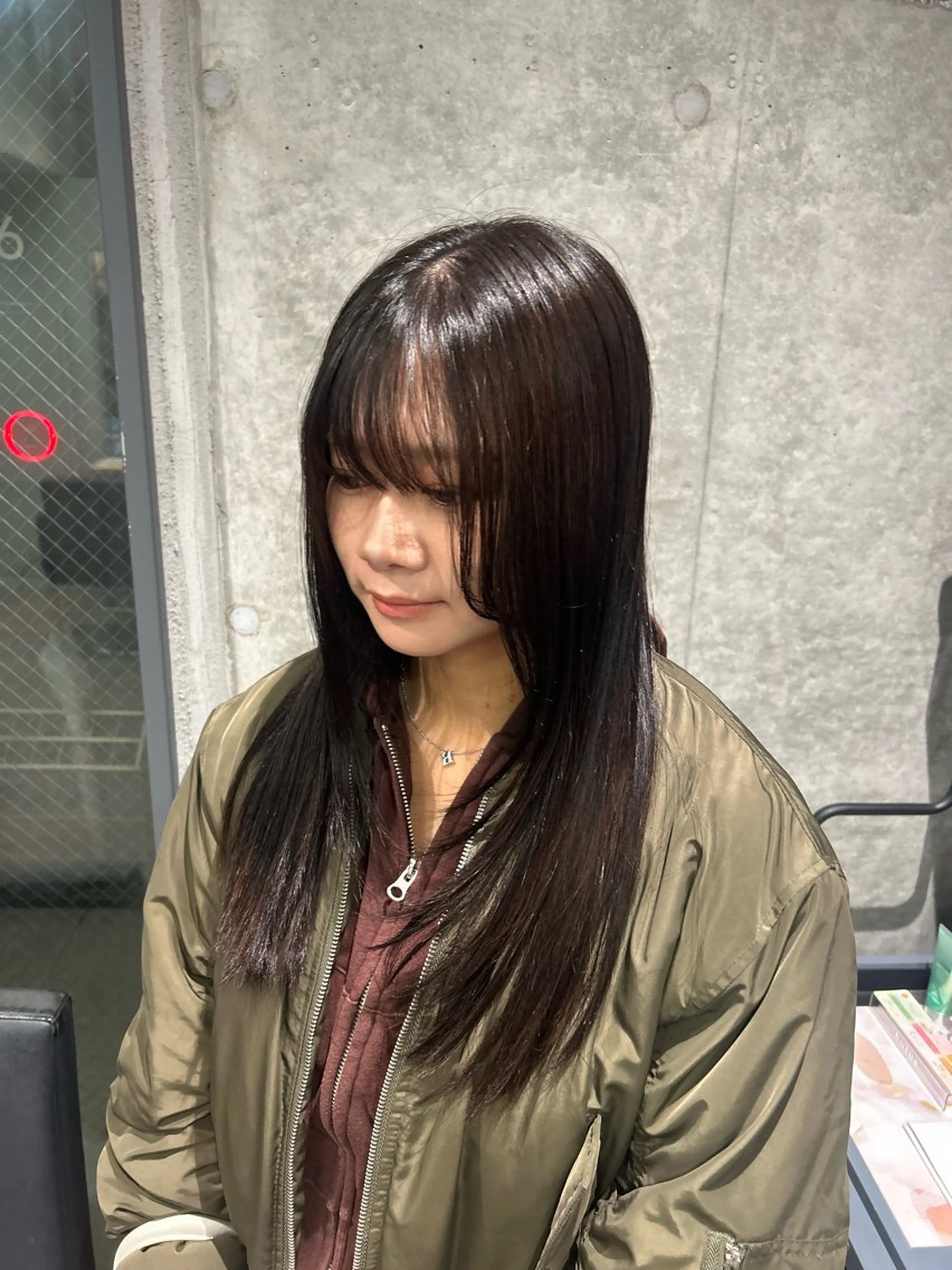 ロング 透明感カラー/縮毛/ chino🍀のヘアスタイル