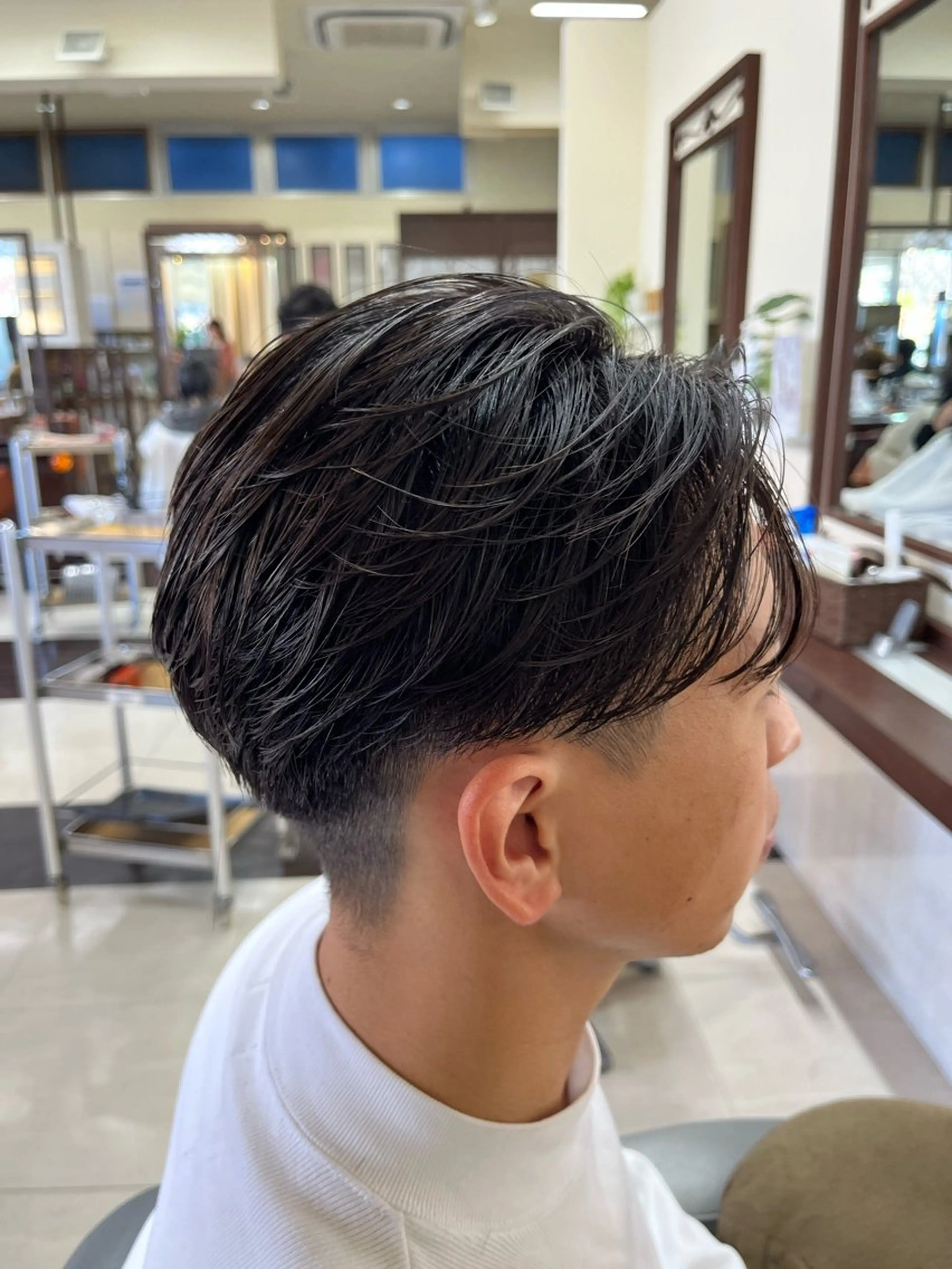 ショート パーマ メンズ メンズパーマ ニュアンスパーマ カット パーマ ヘアセット AROH  men's cut&men's perm 船橋店所属・🧊メンズ特化🧊 高木航希のヘアスタイル