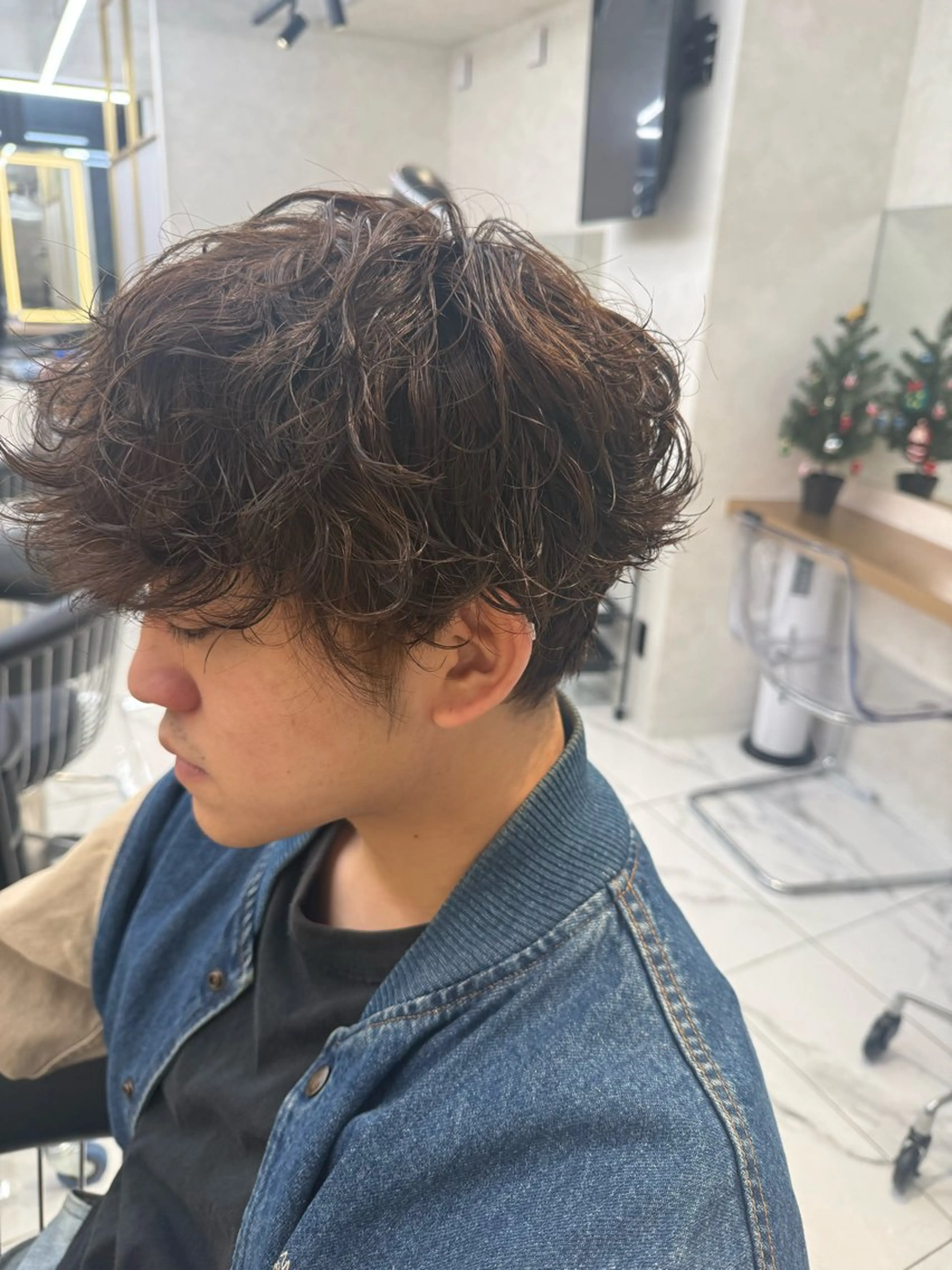 メンズ メンズパーマ パーマ ⭐️曲がる縮毛矯正 /パーマ本田有里⭐️のヘアスタイル