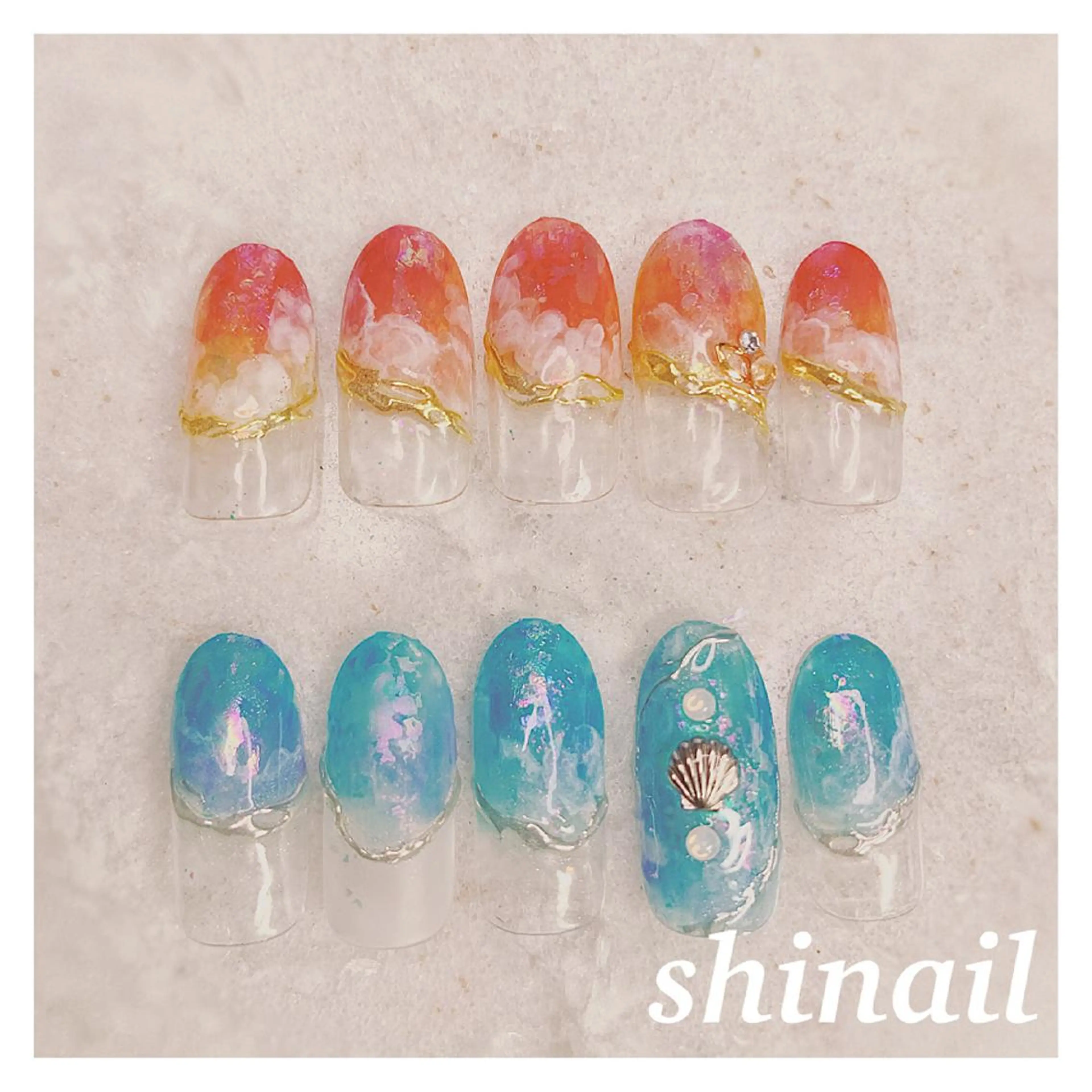 ネイル ジェルネイル ハードジェル スカルプネイル shi nail所属・KLEE NAIL クレーネイルのネイルデザイン