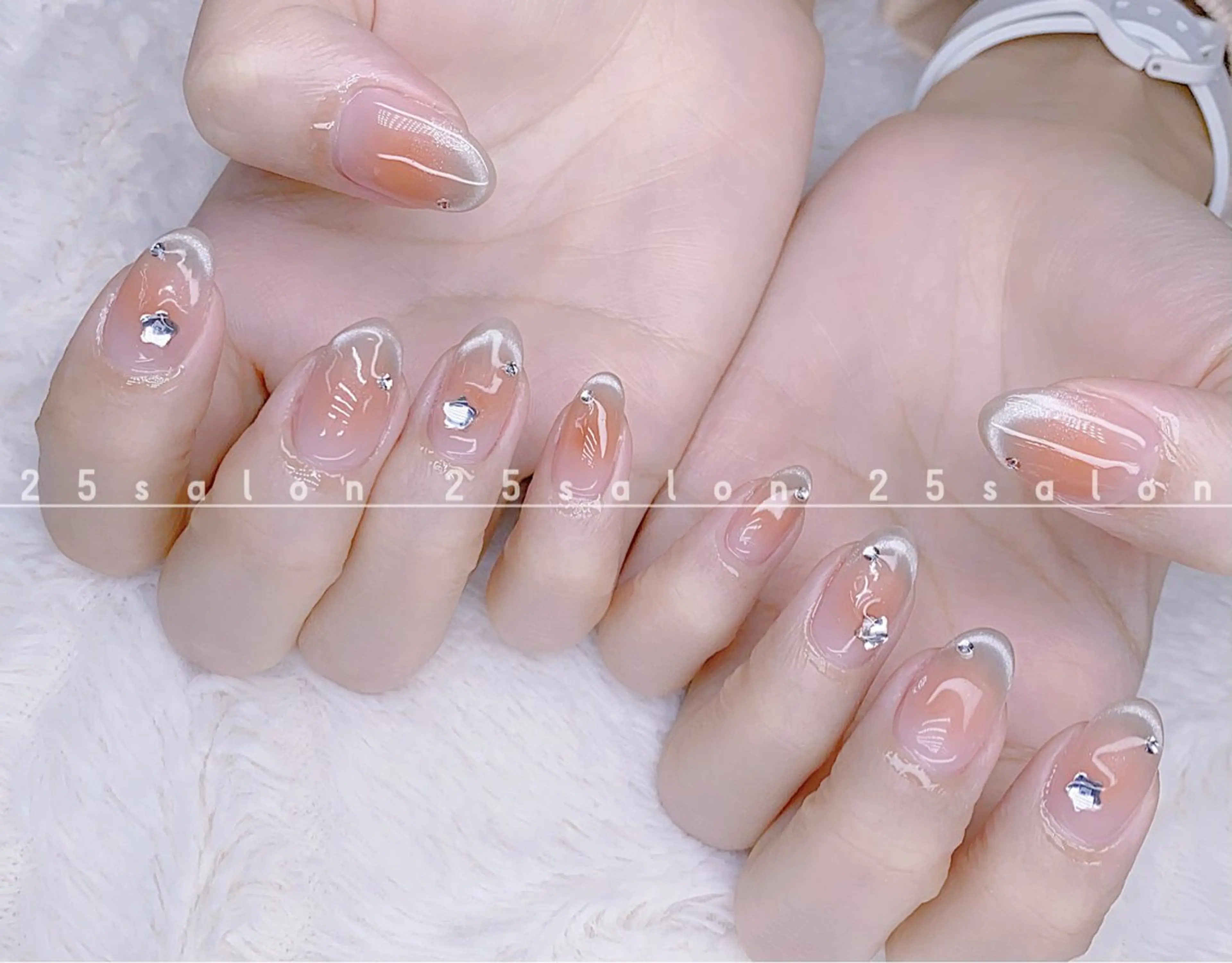 ネイル ジェルネイル 韓国ネイル ニュアンスネイル パラジェル ワンホンネイル 2 5のマツエク・マツパデザイン