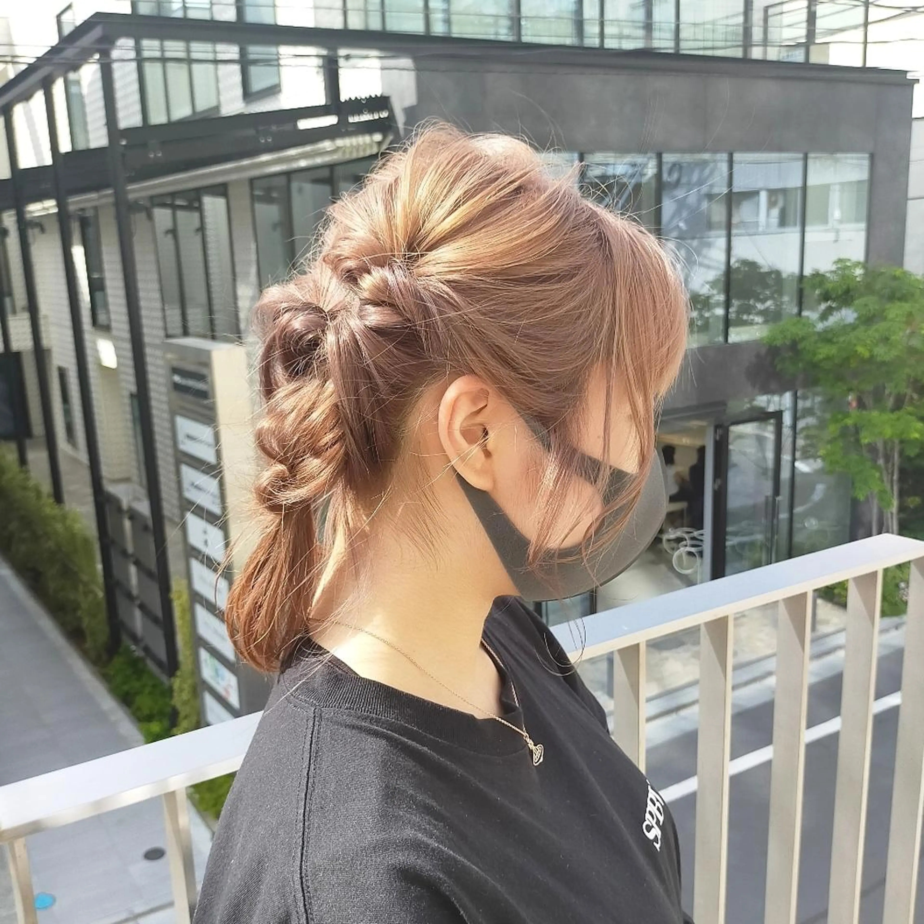 ヘアアレンジ セミロング AUBE HAIR shinjuku所属・🌺夏の褒められヘア 🌺 NAO のヘアスタイル