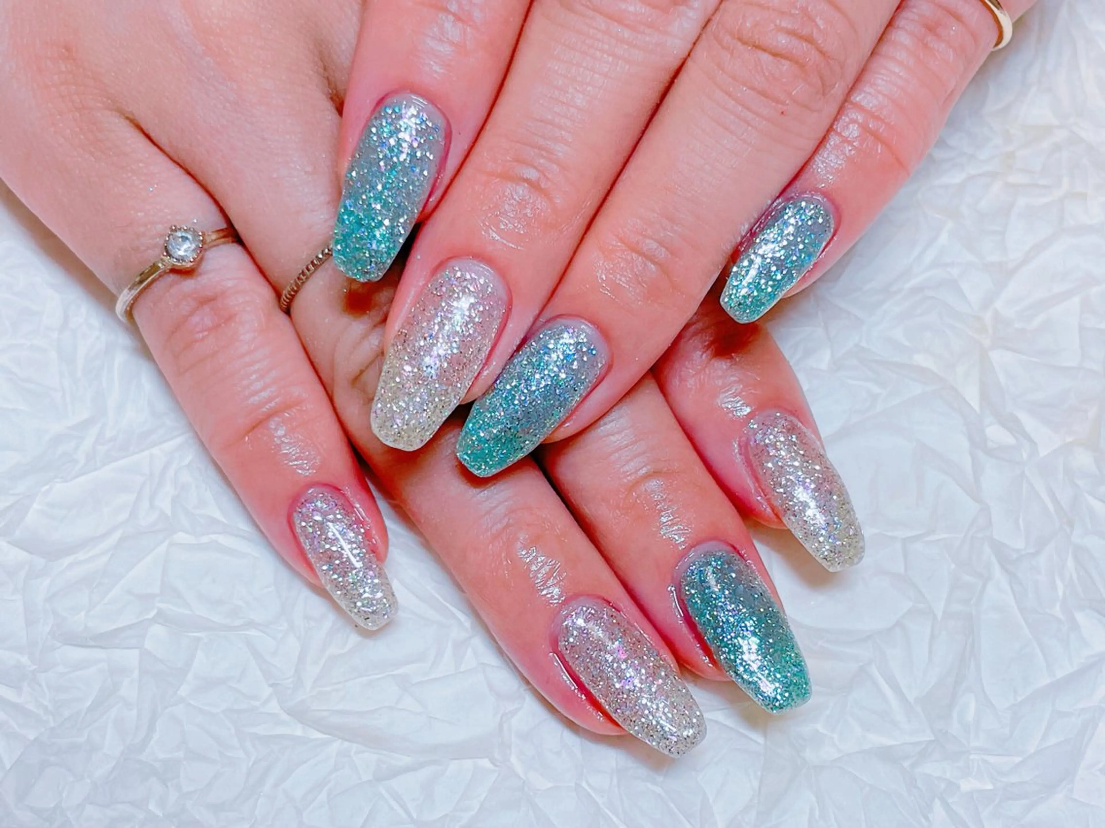 ネイル アートネイル チークネイル ジェルネイル グラデーション マグネットネイル ハンドネイル ゆ か_Nails💫のネイルデザイン