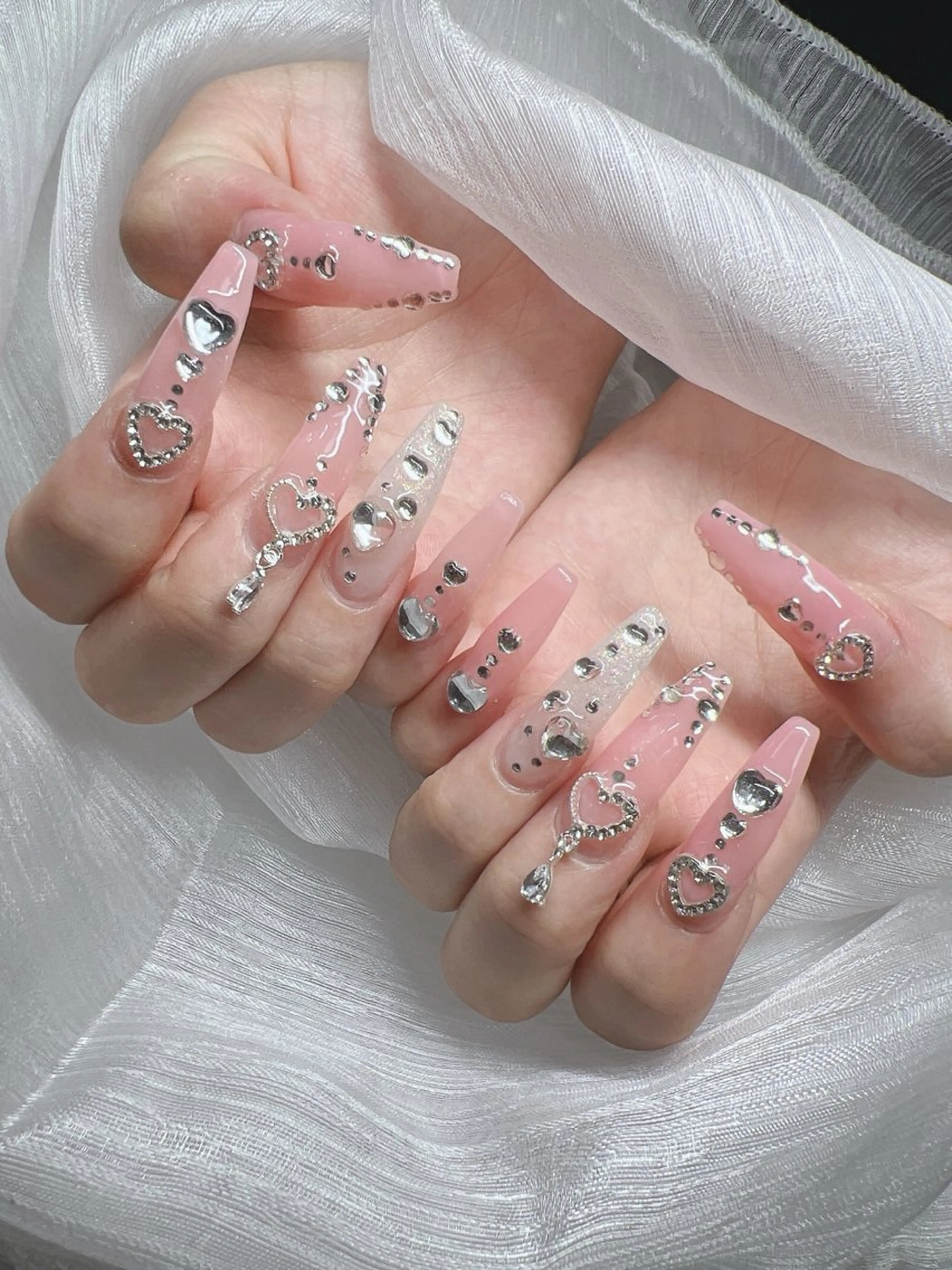ネイル ハンドネイル Lee Nails チップ長さだし専門店のネイルデザイン