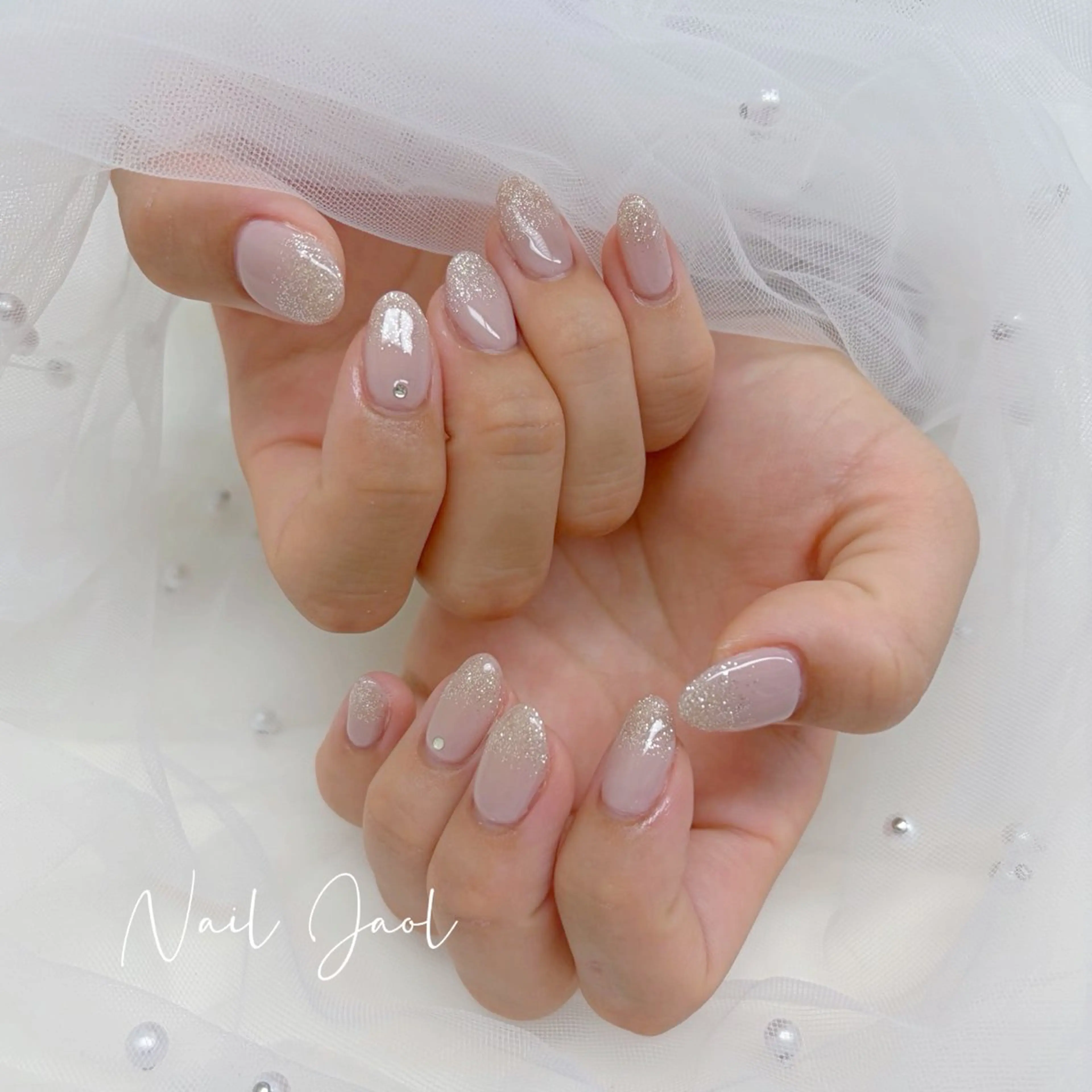 ミディアム 韓国風ヘア ハンドネイル nail jaol池袋店所属・ネイルJaol 池袋のネイルデザイン