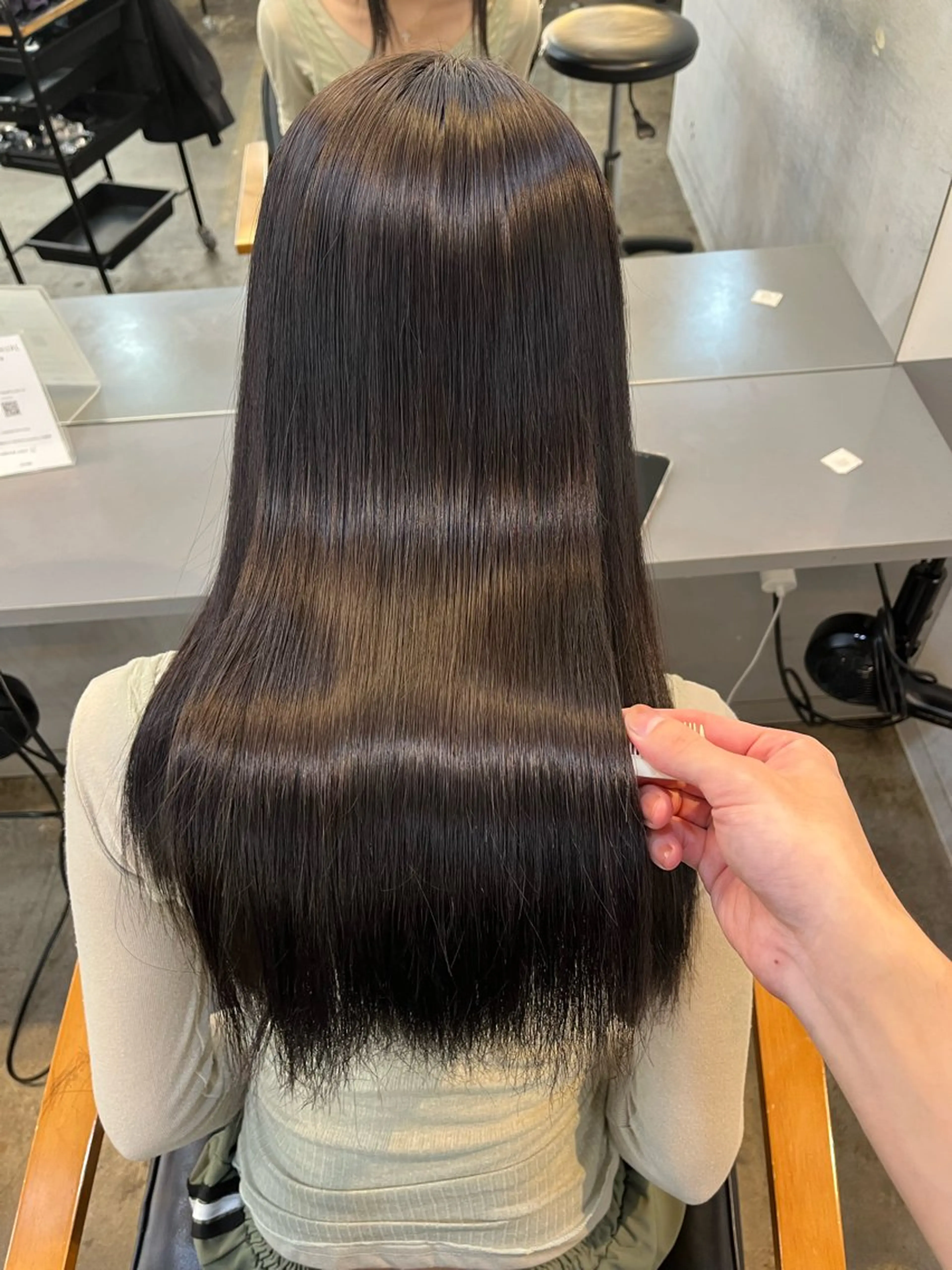 ロング カット 縮毛矯正 髪質改善/縮毛矯正/ TAISHIのヘアスタイル