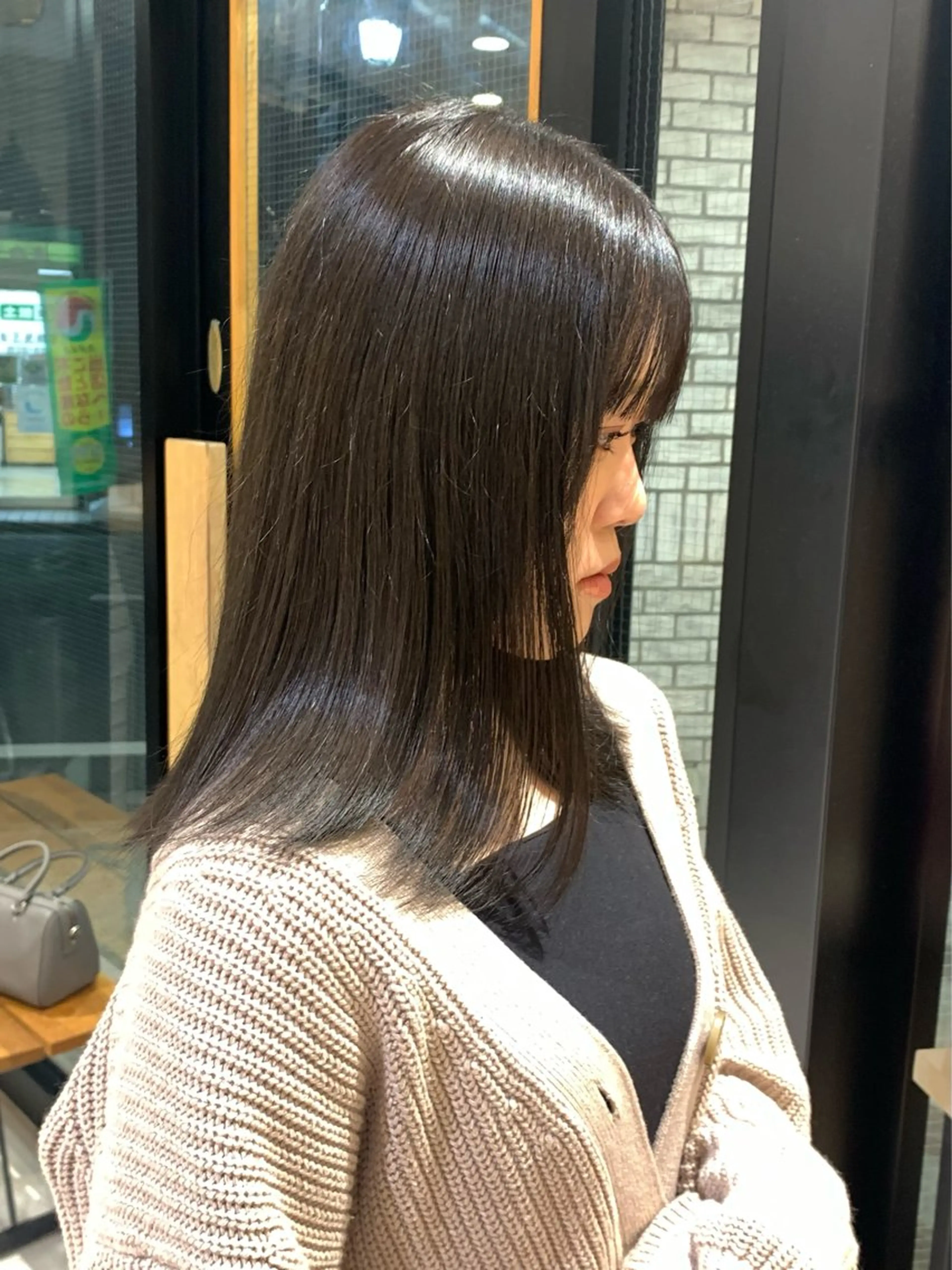 ミディアム カラー ヘアカラー トリートメント 艶カラー/暖色カラー /透明感/ryutoのヘアスタイル