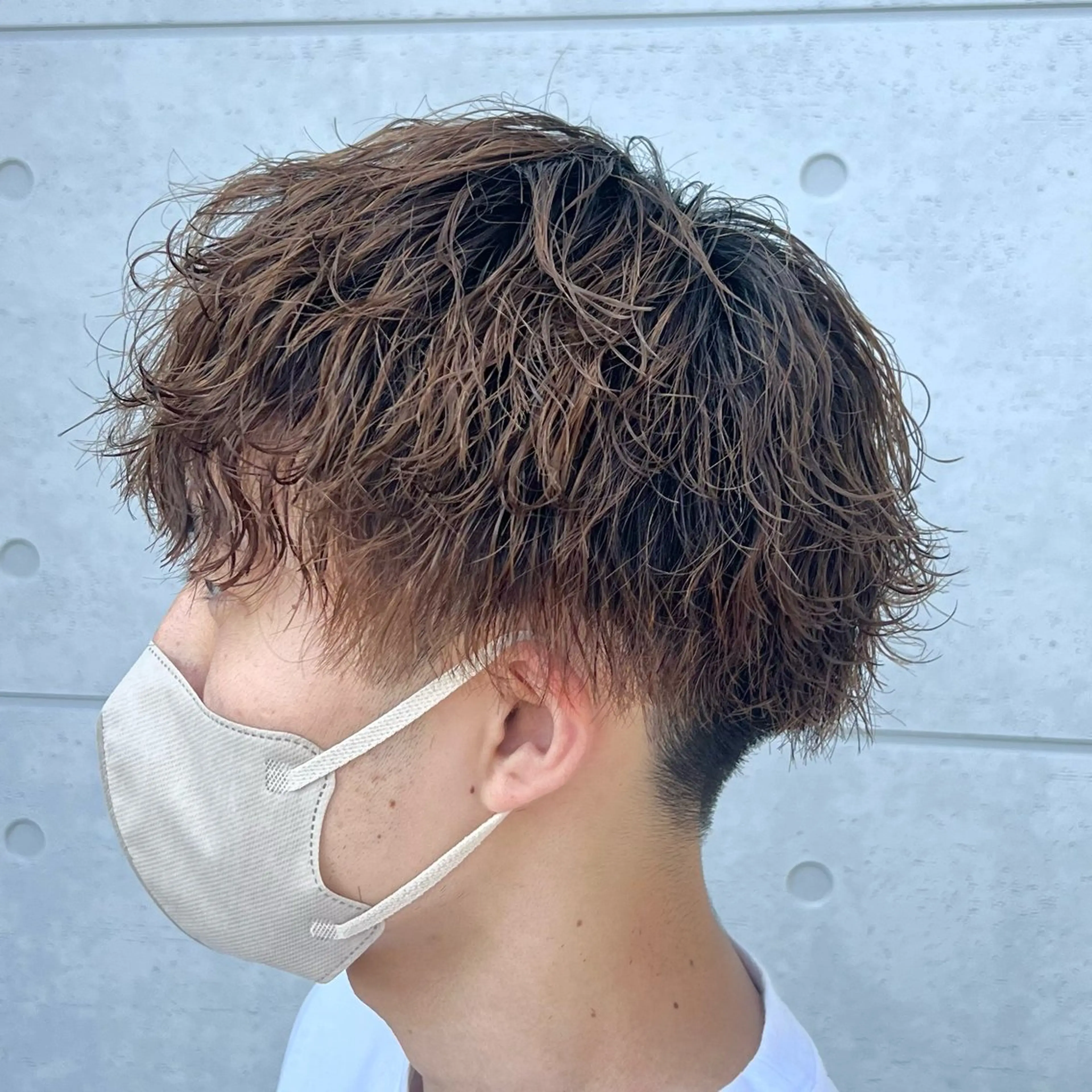 パーマ ヘアアレンジ メンズ メンズパーマ カット パーマ ヘアセット 飛田 楓信のヘアスタイル