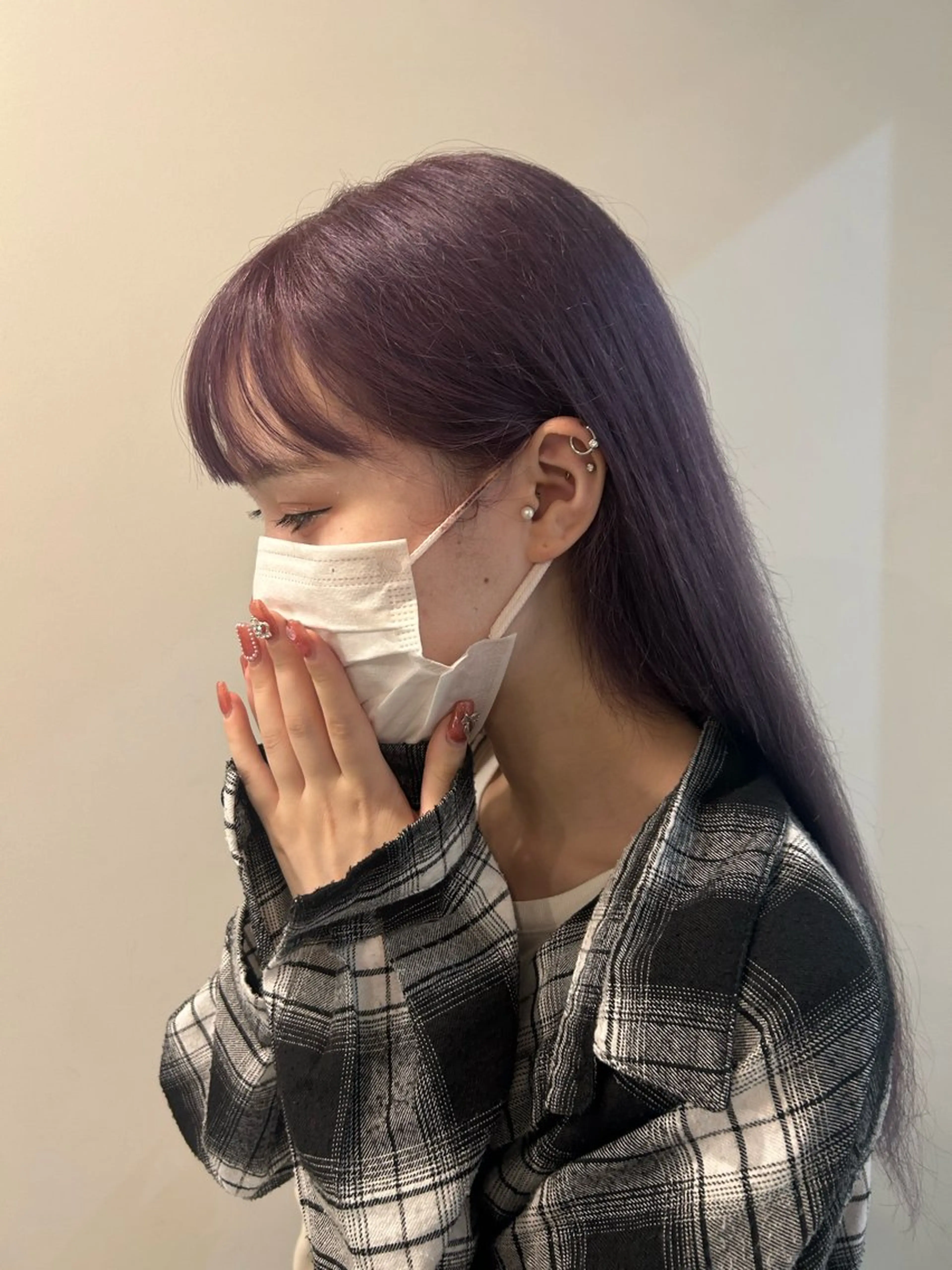 ロング ピンクラベンダー ショートカット🐏 mizukiのヘアスタイル