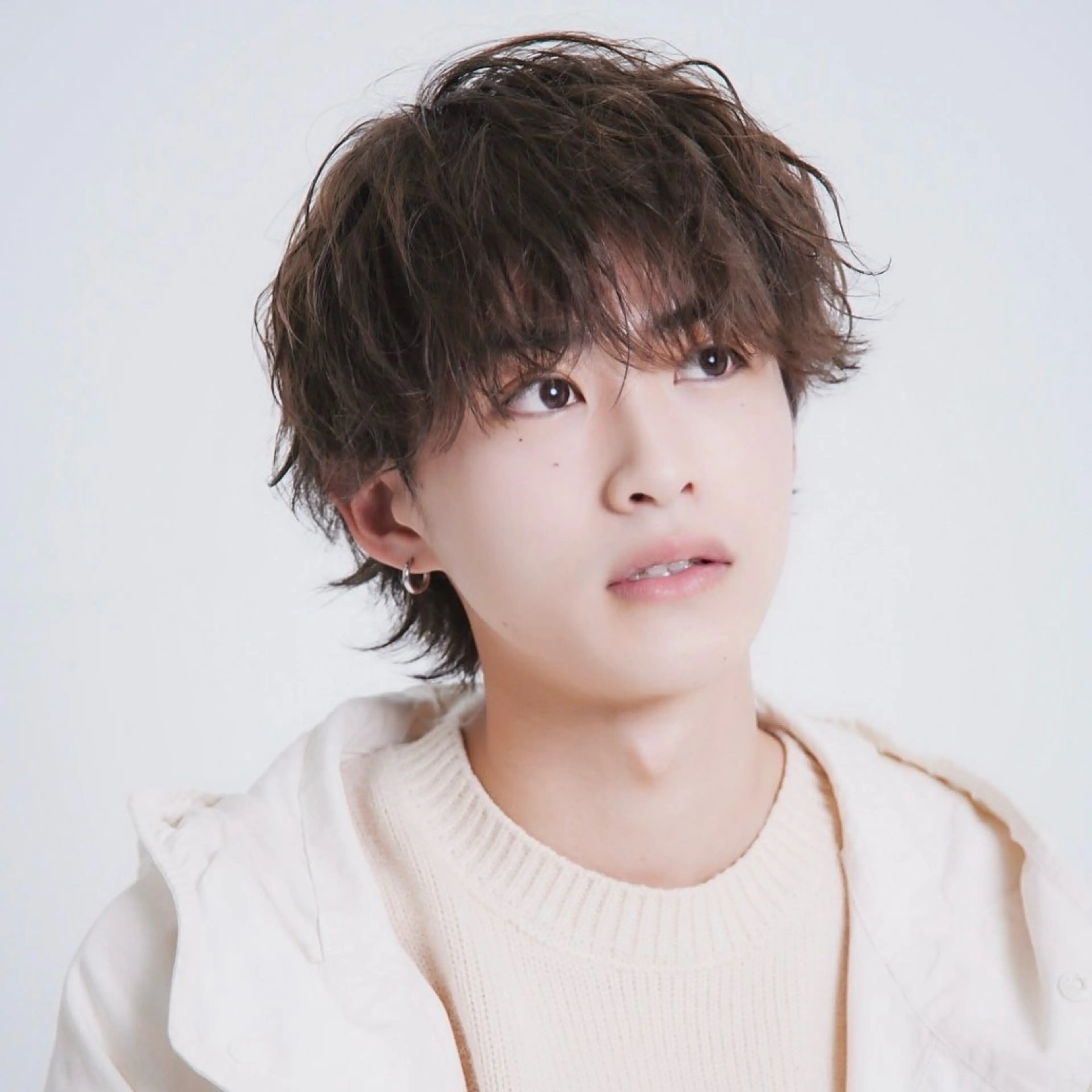 ミディアム カラー パーマ メンズ カット ヘアカラー トリートメント シースルーマッシュ/ メンズ/KYOHEIのヘアスタイル