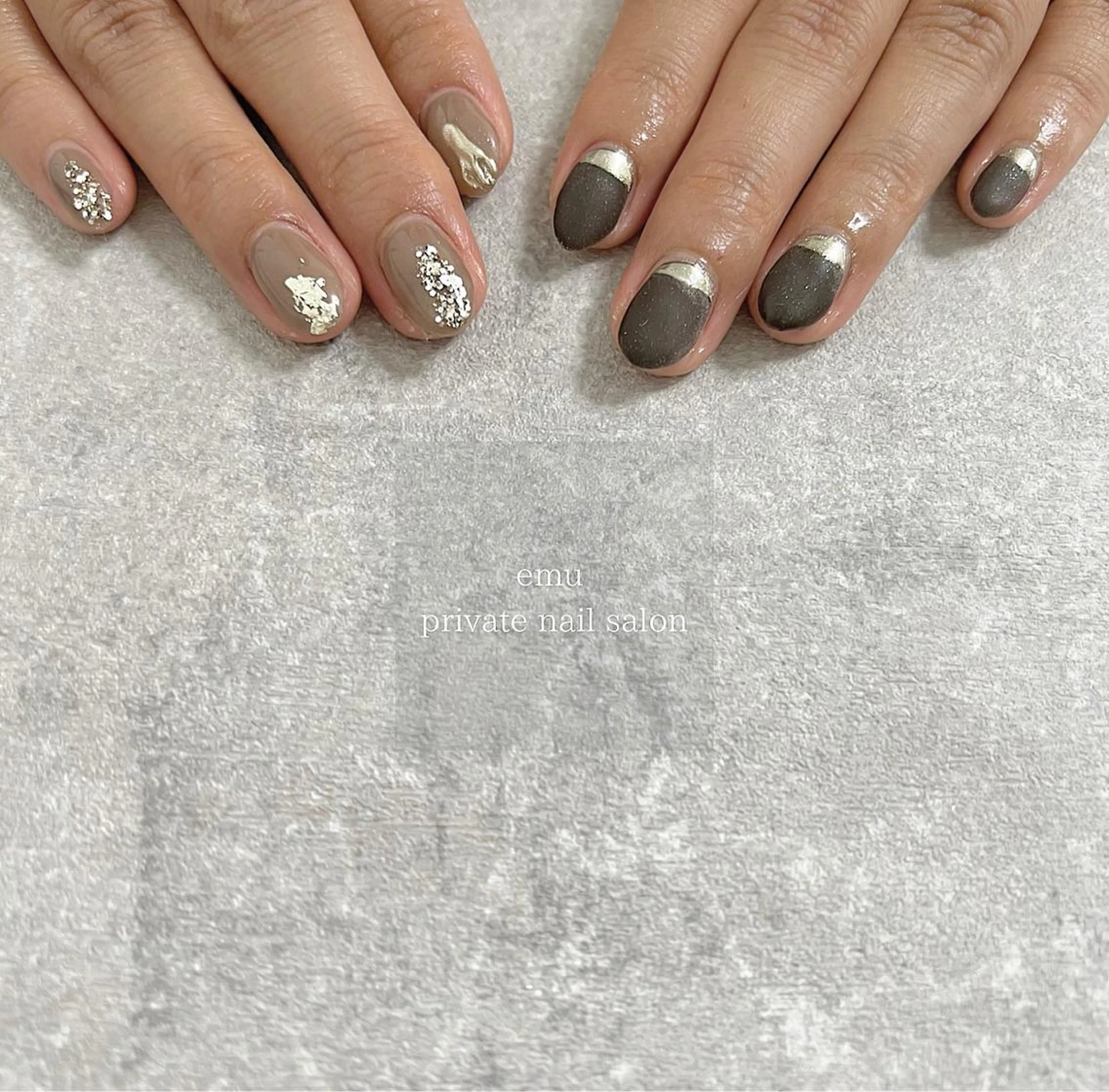 ネイル マットネイル 持ち込み emu nailのネイルデザイン