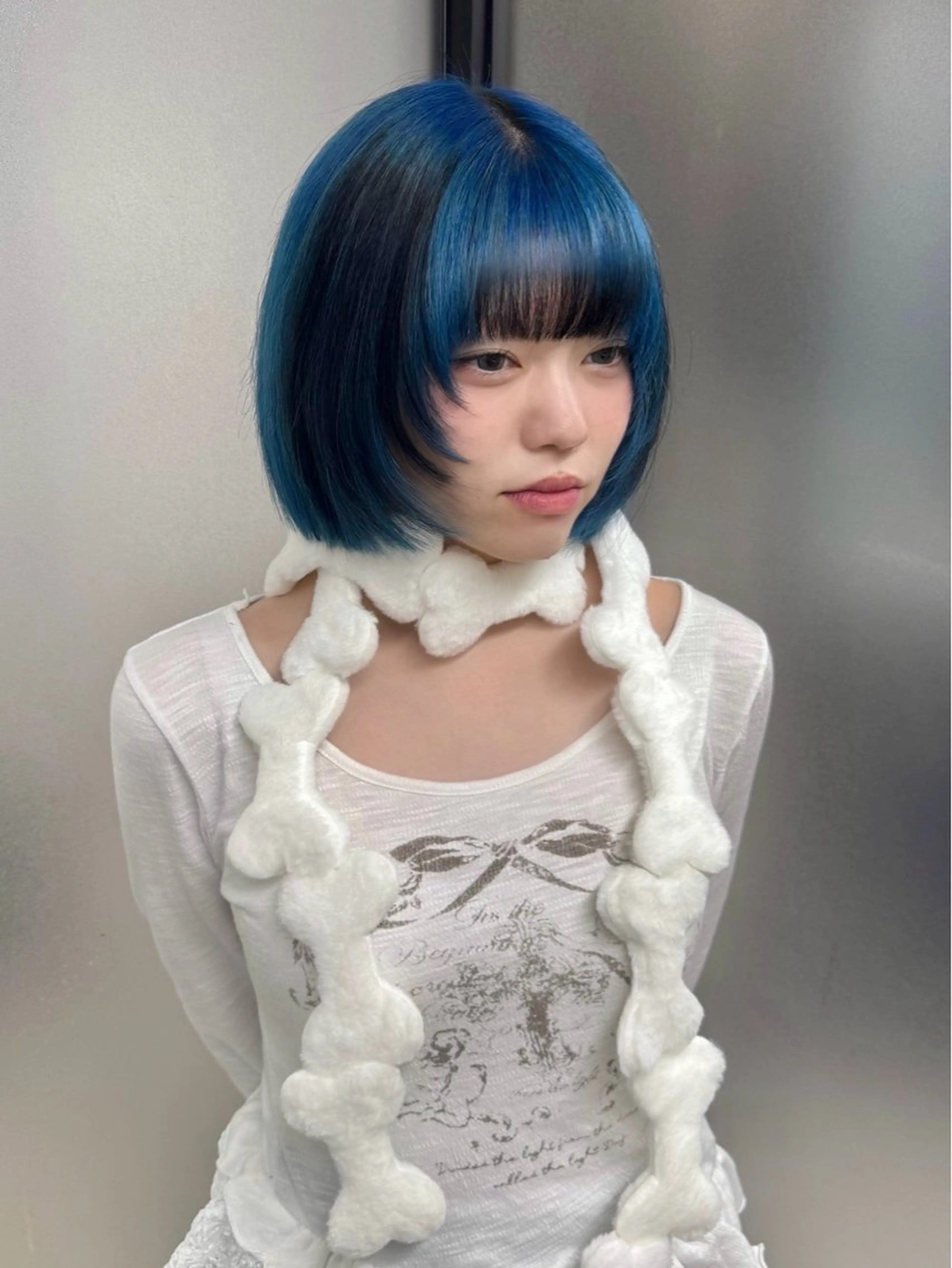 ショート カット ヘアカラー トリートメント SALOWIN 原宿 IL Salice所属・MIMI🌻໋᳝݊ 個性派カラー⑅ ⸝꙳のヘアスタイル