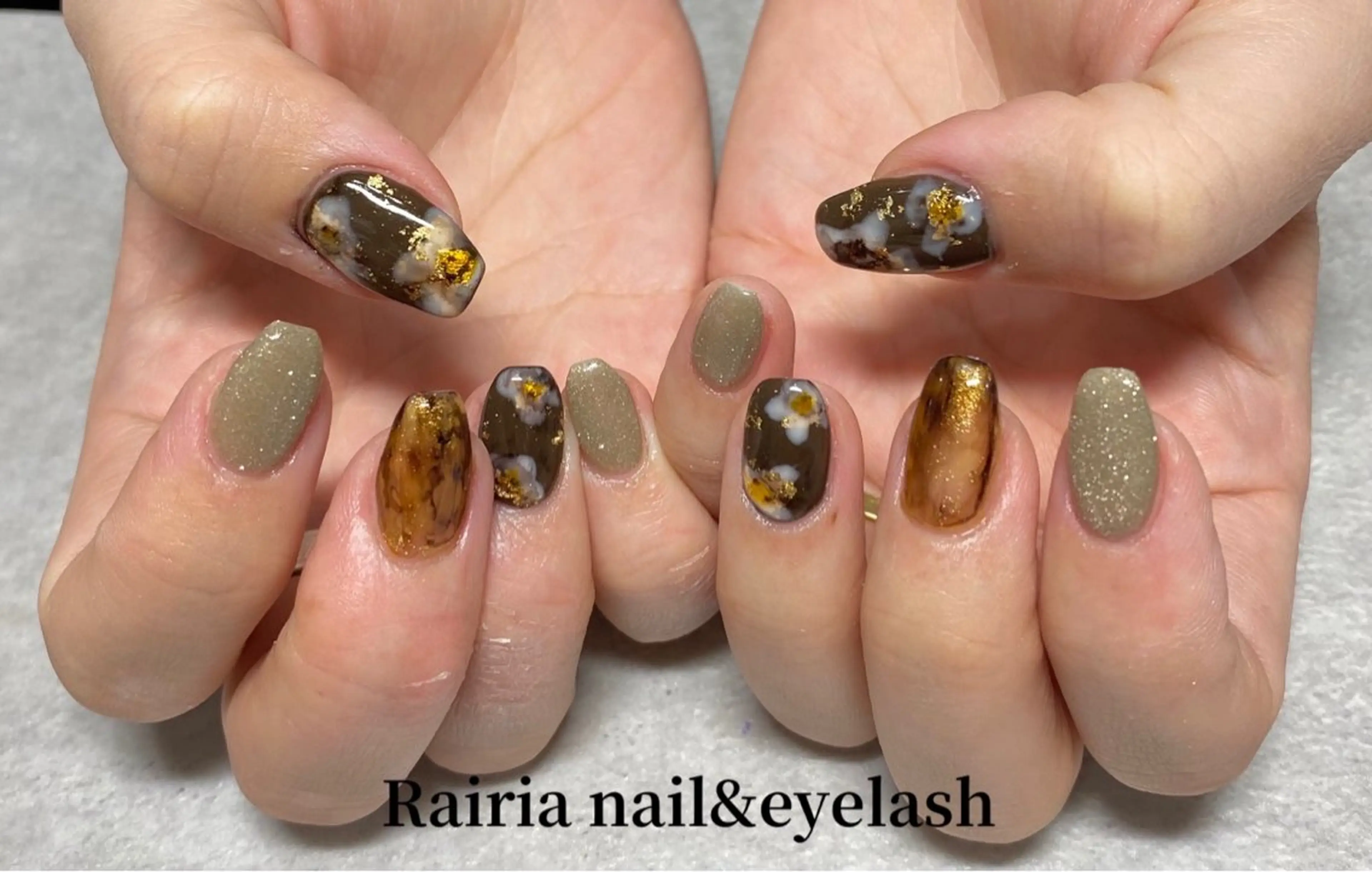 ネイル ハンドネイル Rairia nail&eyelash 小岩店所属・Rairianail MIYUのネイルデザイン