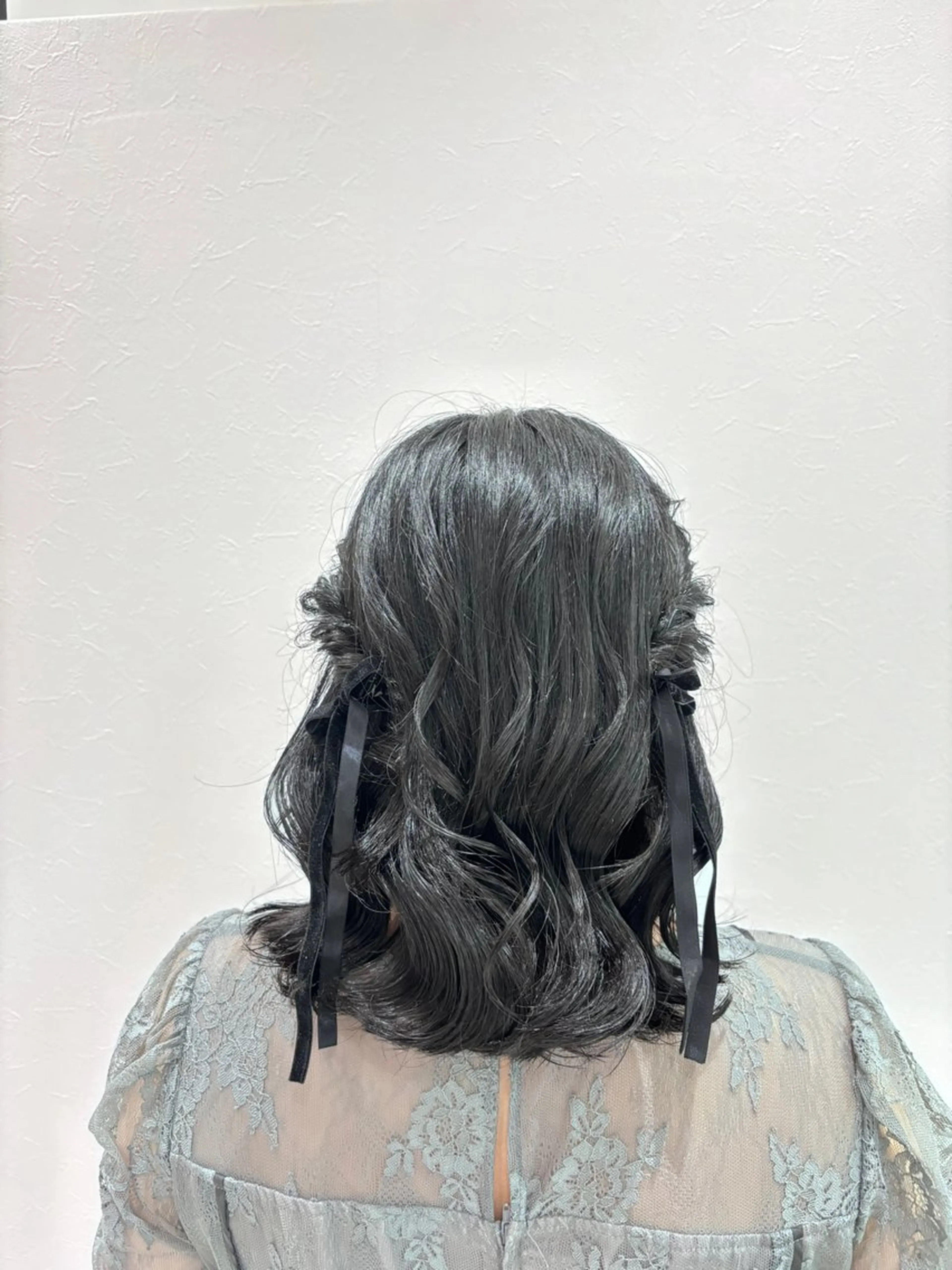 ヘアアレンジ ハーフアップ 縮毛矯正得意✂️ KUSHUKAのヘアスタイル