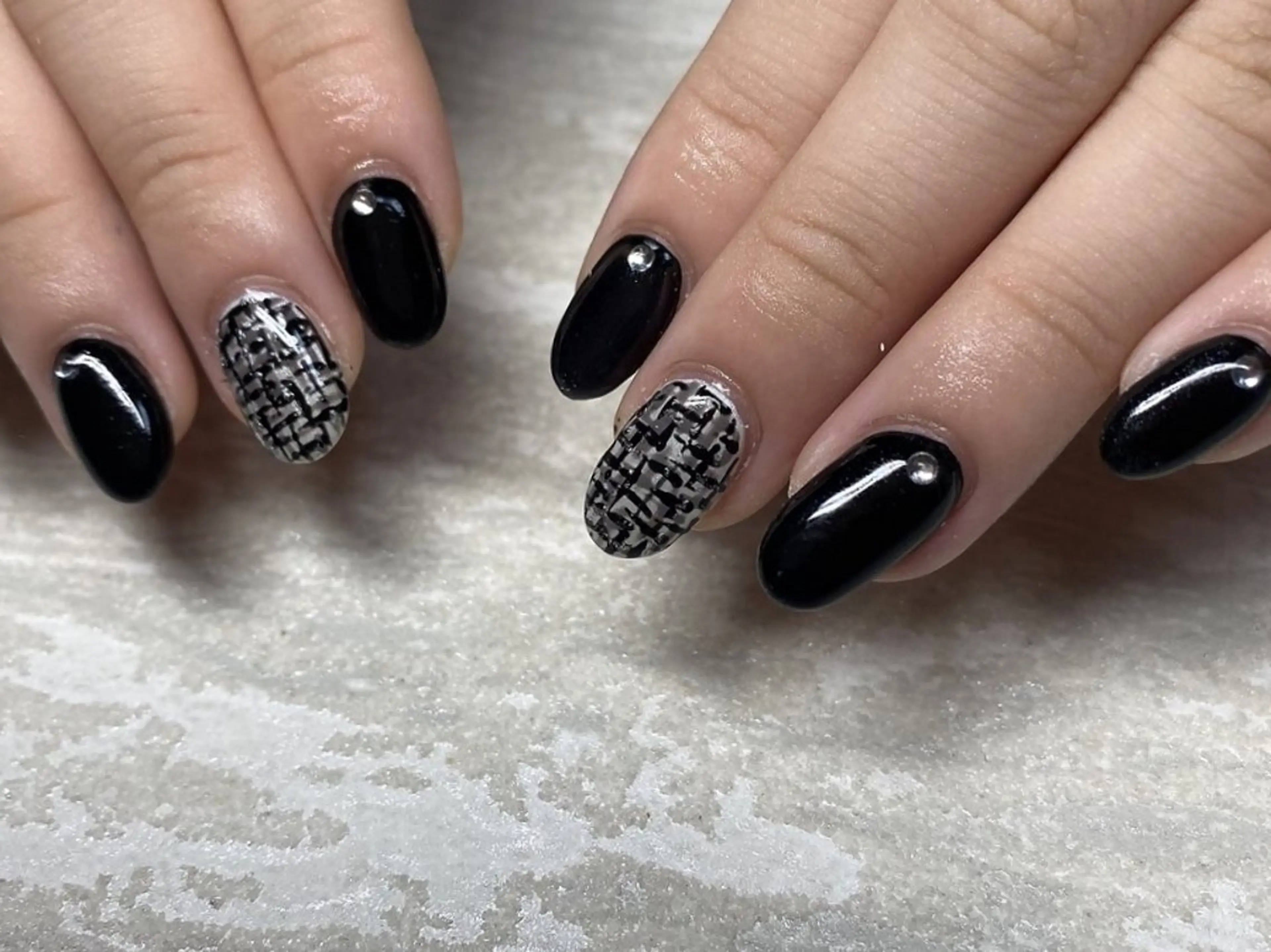 ネイル ツイードネイル ハンドネイル JULIE NAILのネイルデザイン