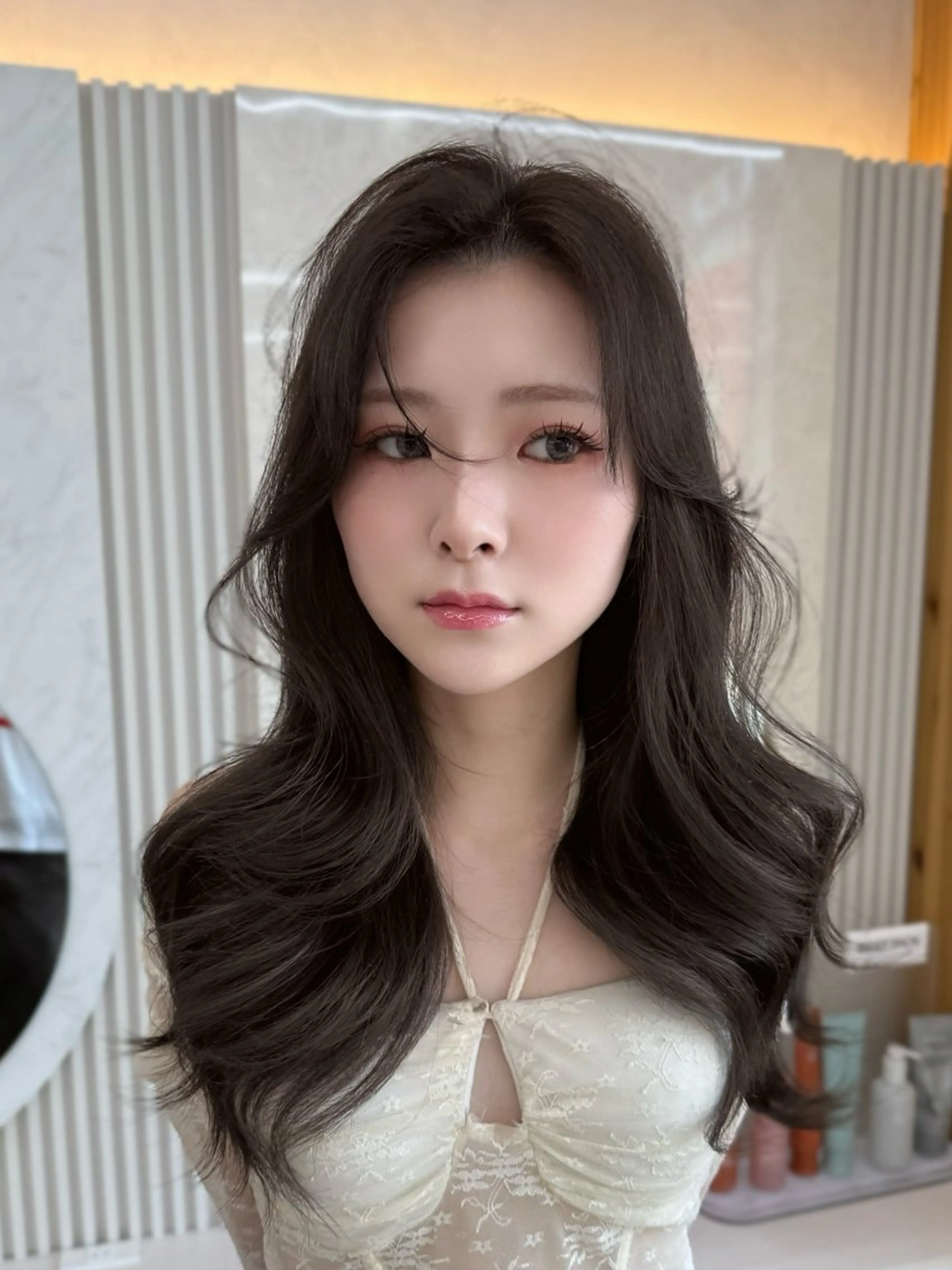 ロング oto🎀×美髪× シースルー前髪🤍のヘアスタイル