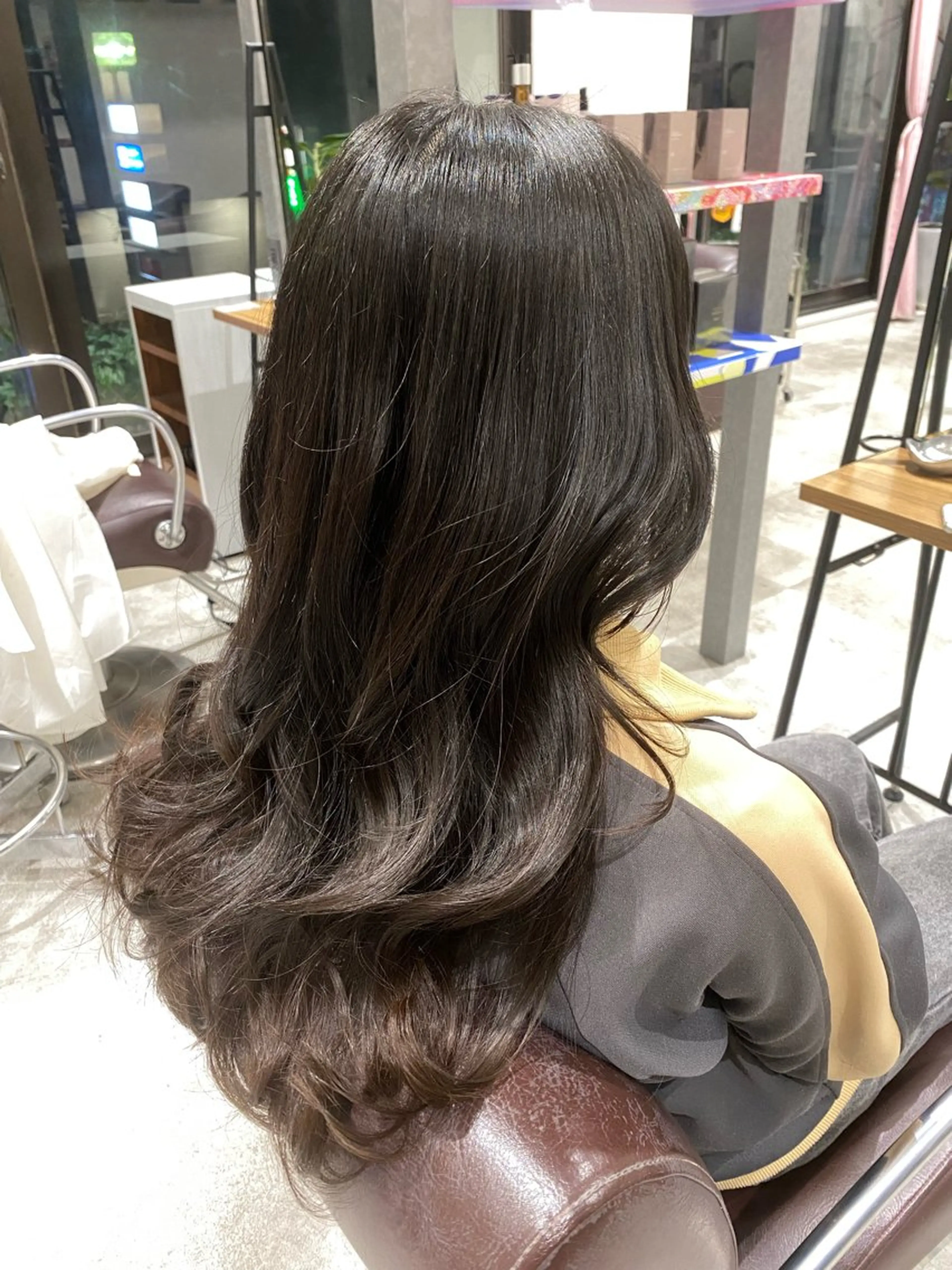 ロング カット ゅぃ /韓国風/顔周りのヘアスタイル