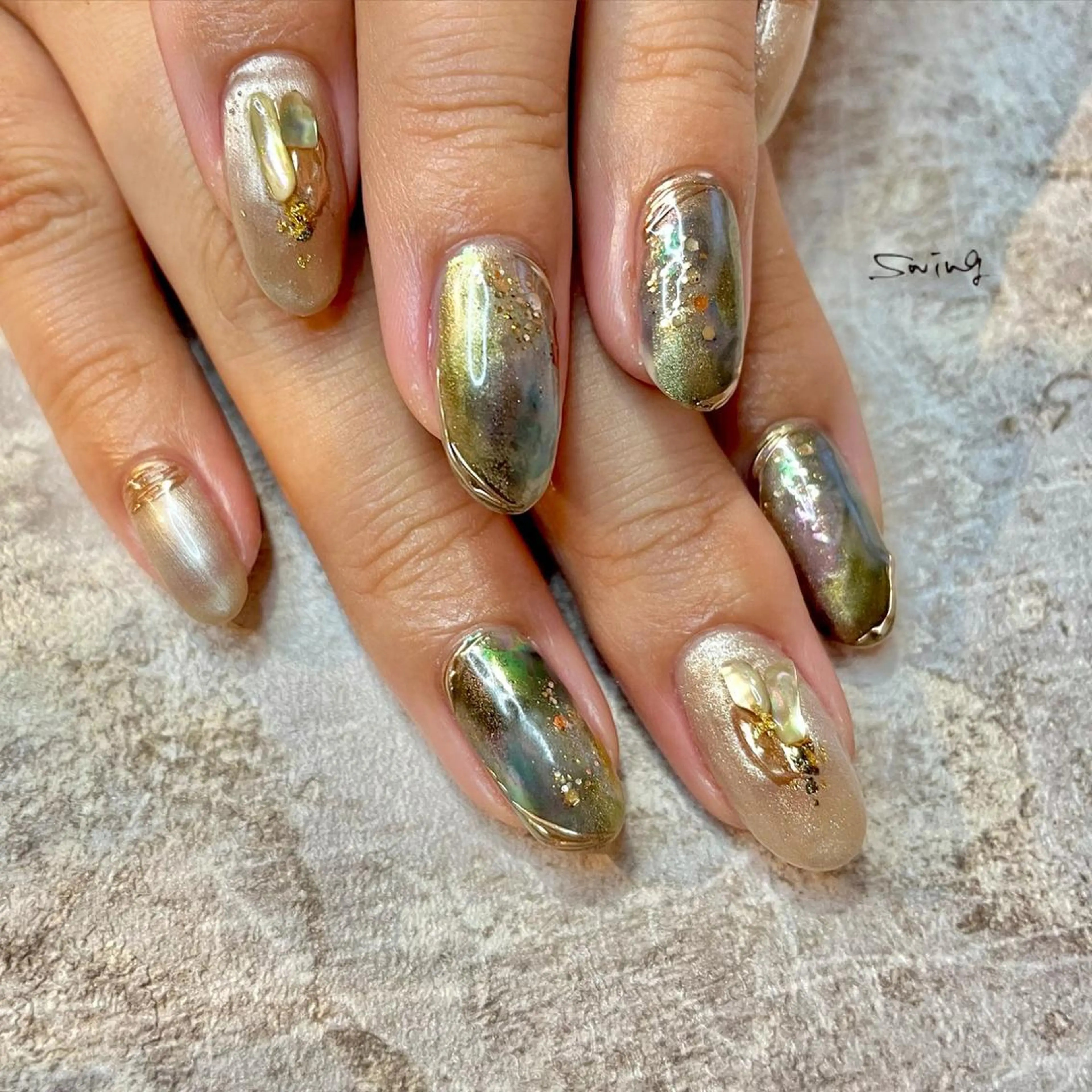 ネイル アートネイル ニュアンスネイル SWING Nail Salon所属・Yoshida Takakoのネイルデザイン
