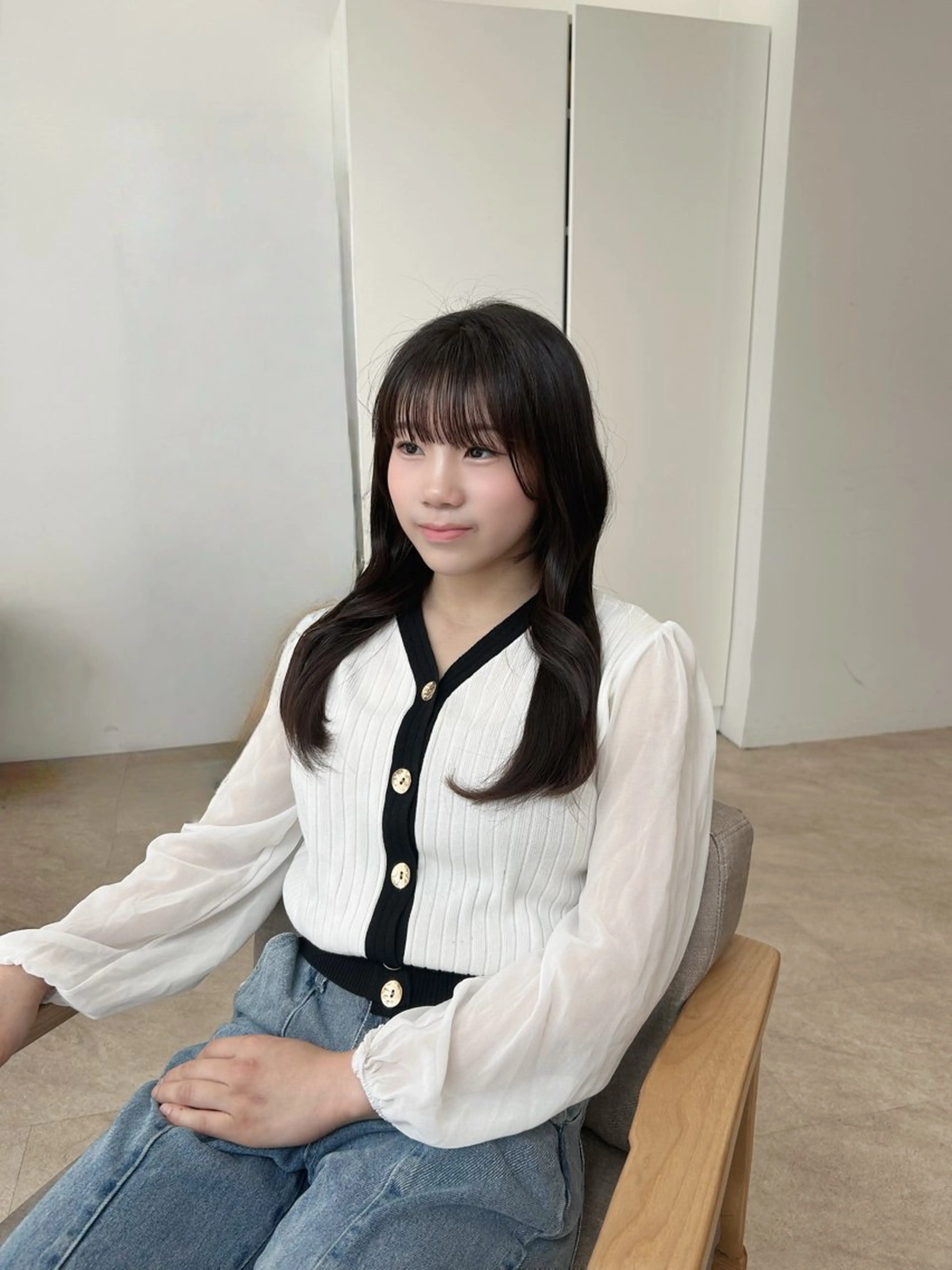 セミロング カット ヘアカラー トリートメント 加藤 大雅のヘアスタイル