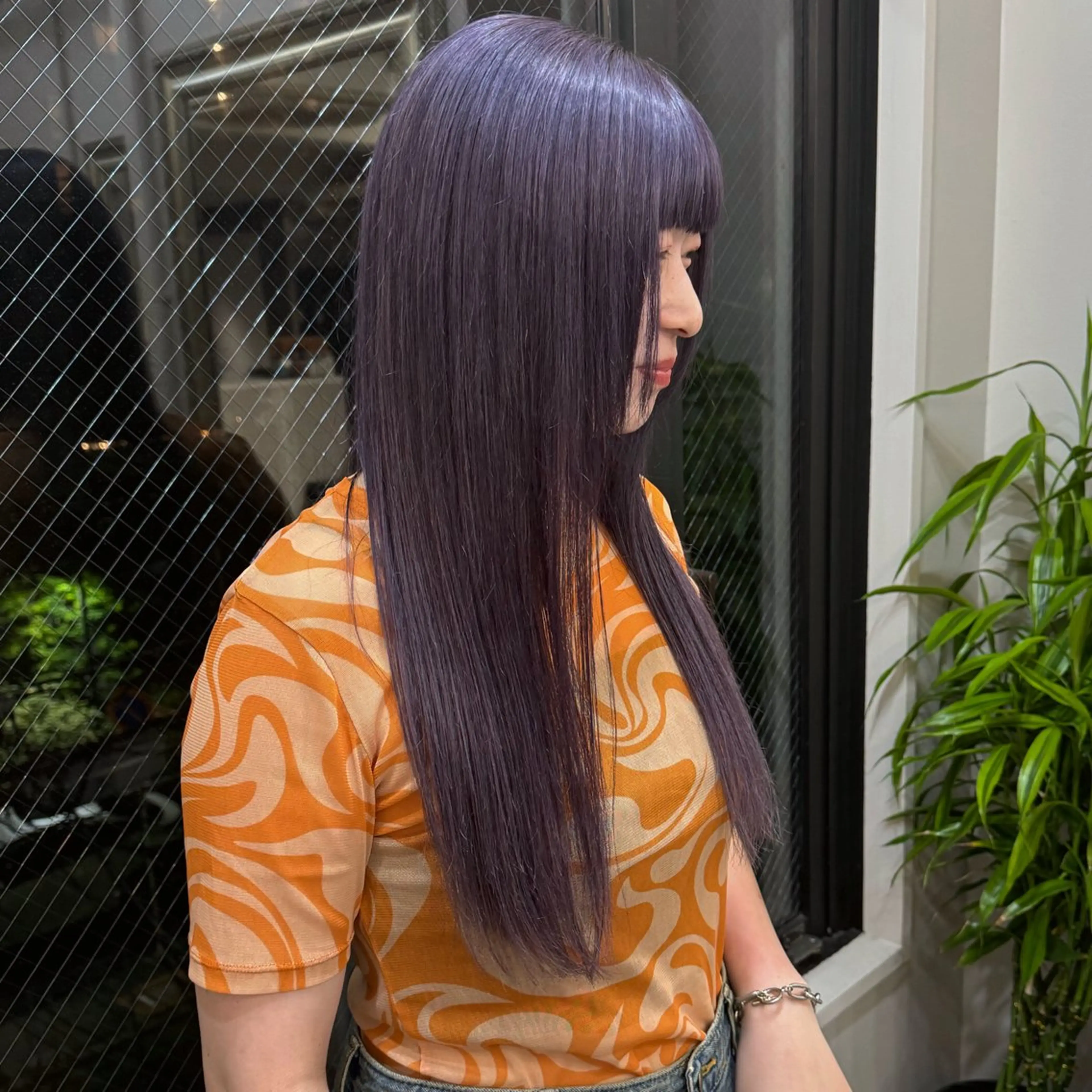 カラー ベージュカラー ヘアカラー ヒガシ サヨのヘアスタイル