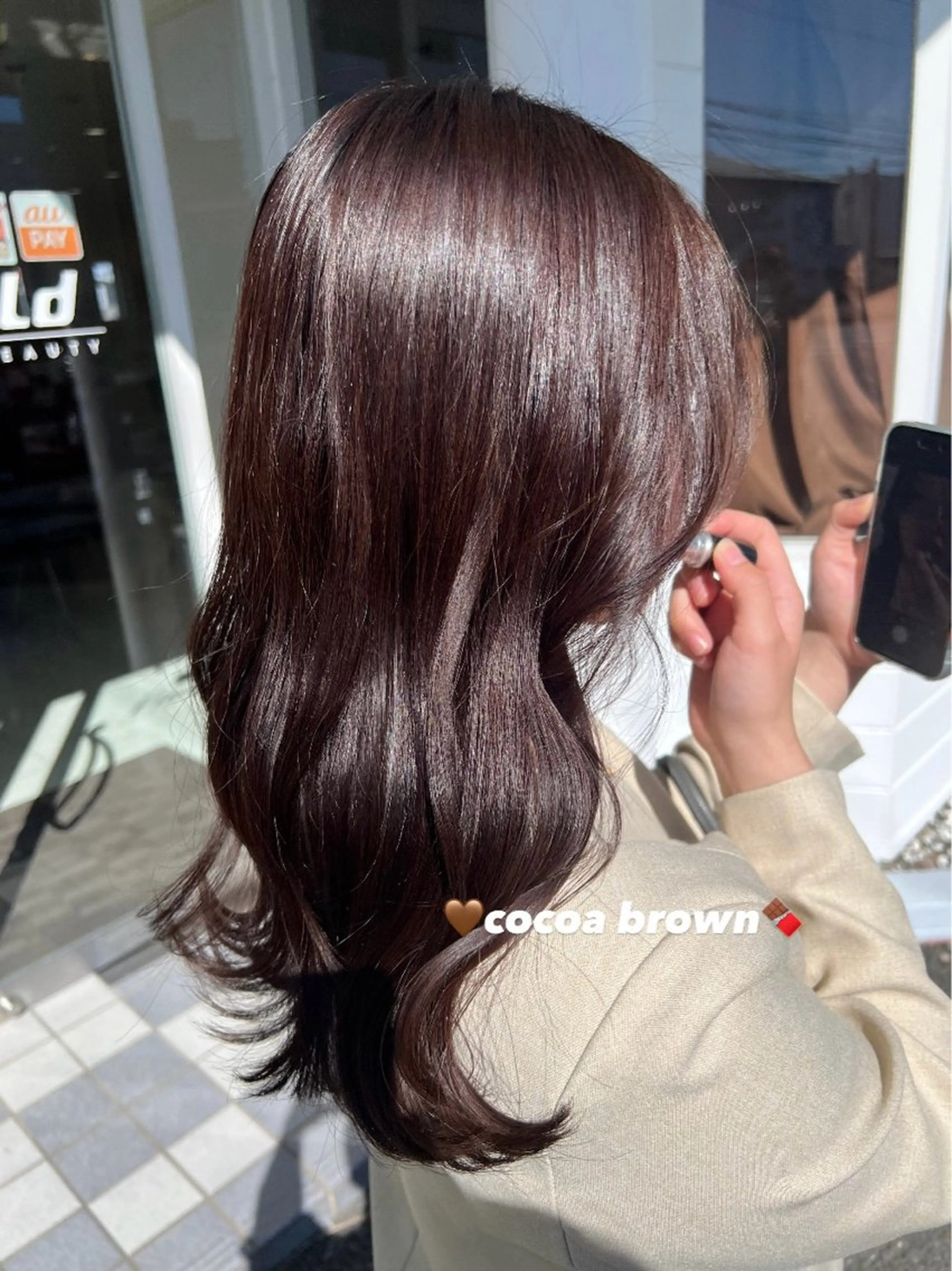ロング カラー ブリーチ ブリーチなしカラー 韓国風ヘア 友田 未来のヘアスタイル