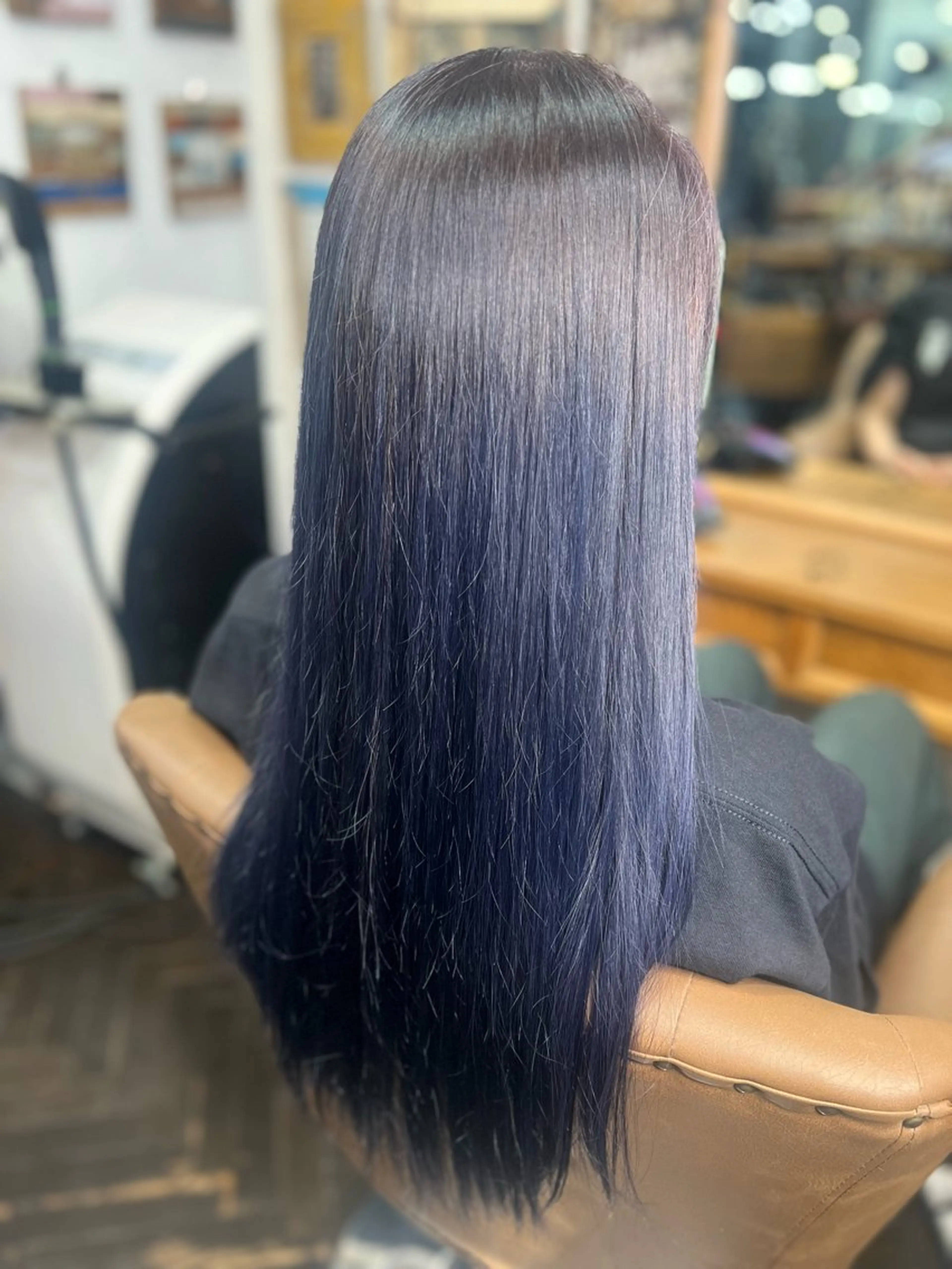 ロング ヘアカラー デザインカラー/ コーンロウのヘアスタイル