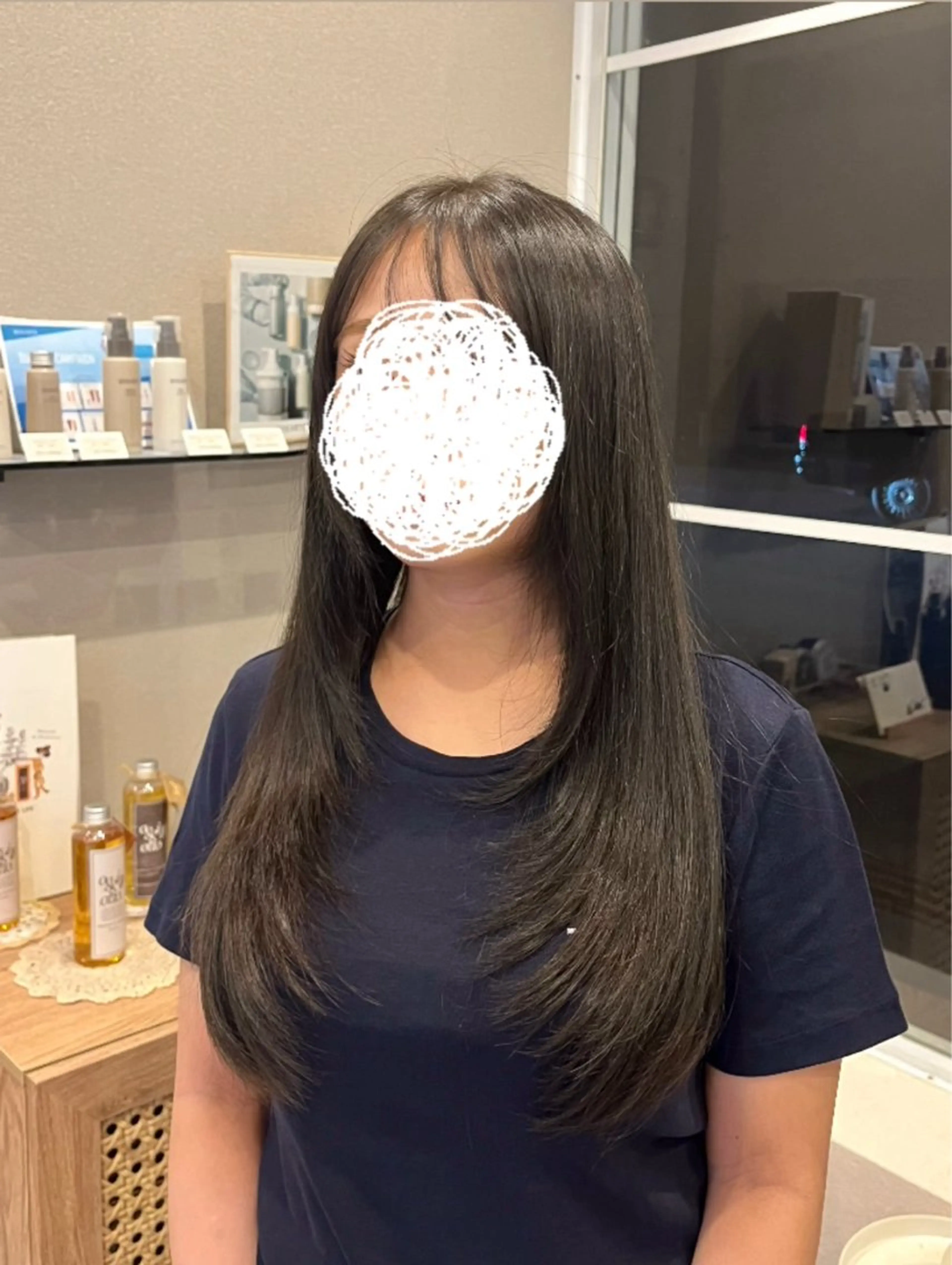 🩵寒色系ケアカラー ＋ トリートメント🩵 ☑️ロング料金なし✨の写真
